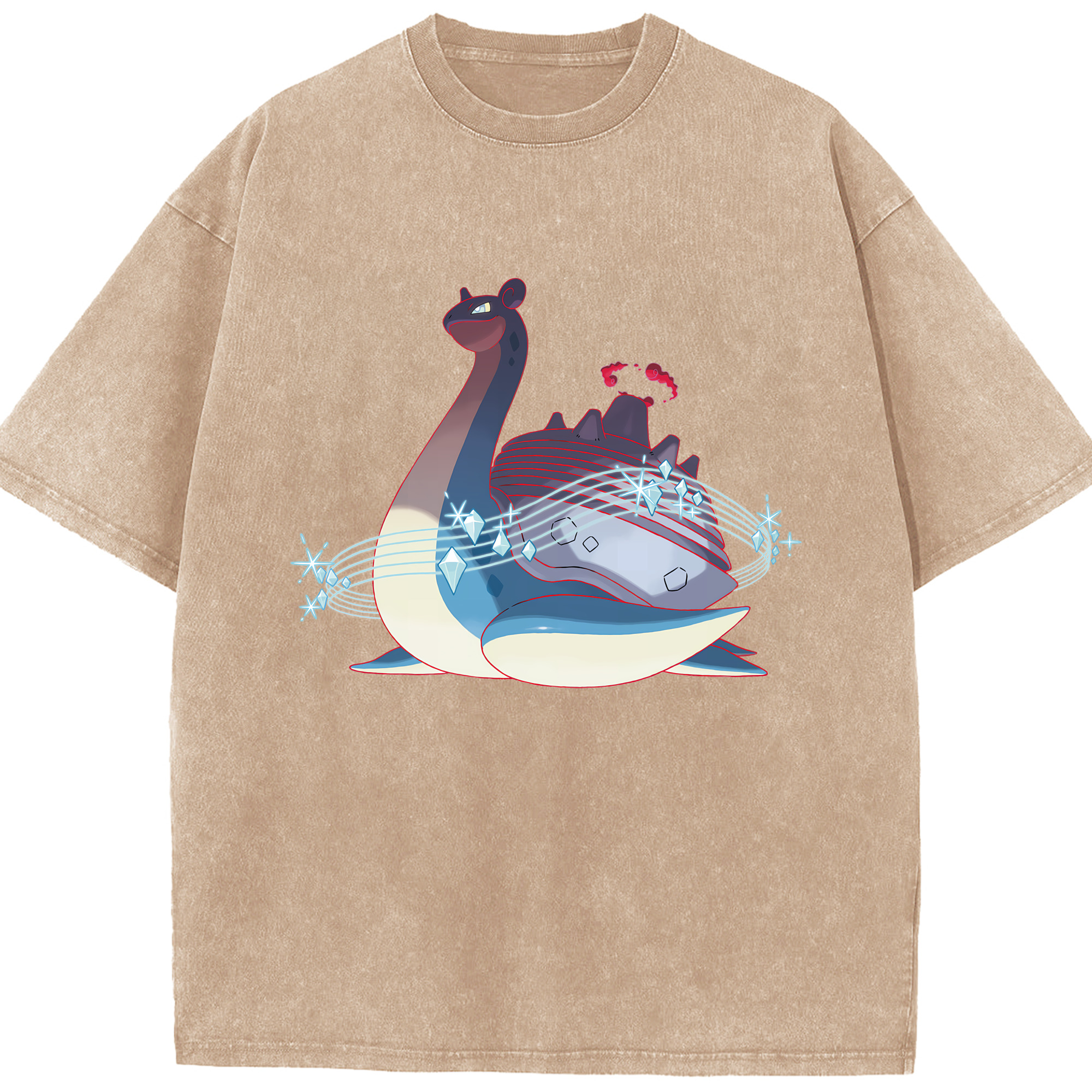 （画像用） ポケットモンスター Pokémon 綿100% ヴィンテージ風 半袖Tシャツ（フロントプリント）