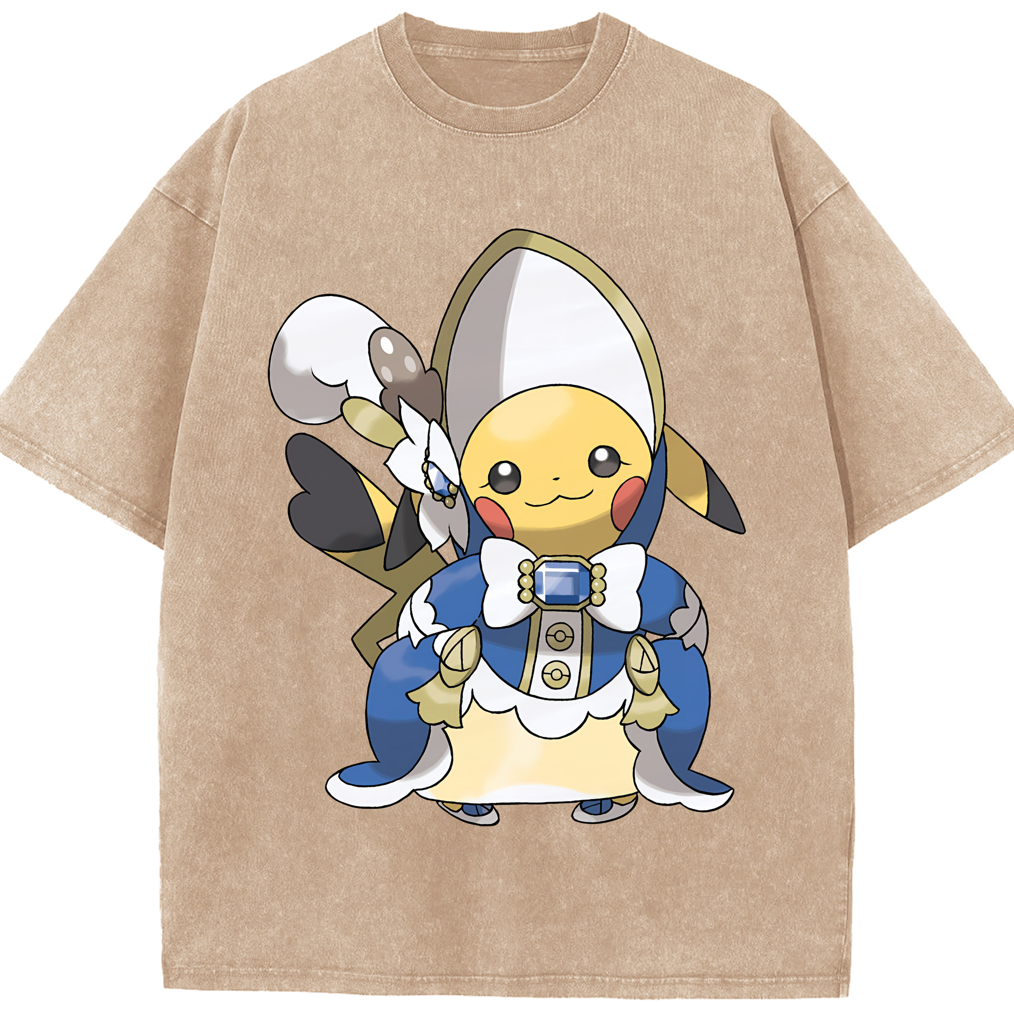 （画像用） ポケットモンスター Pokémon 綿100% ヴィンテージ風 半袖Tシャツ（フロントプリント）