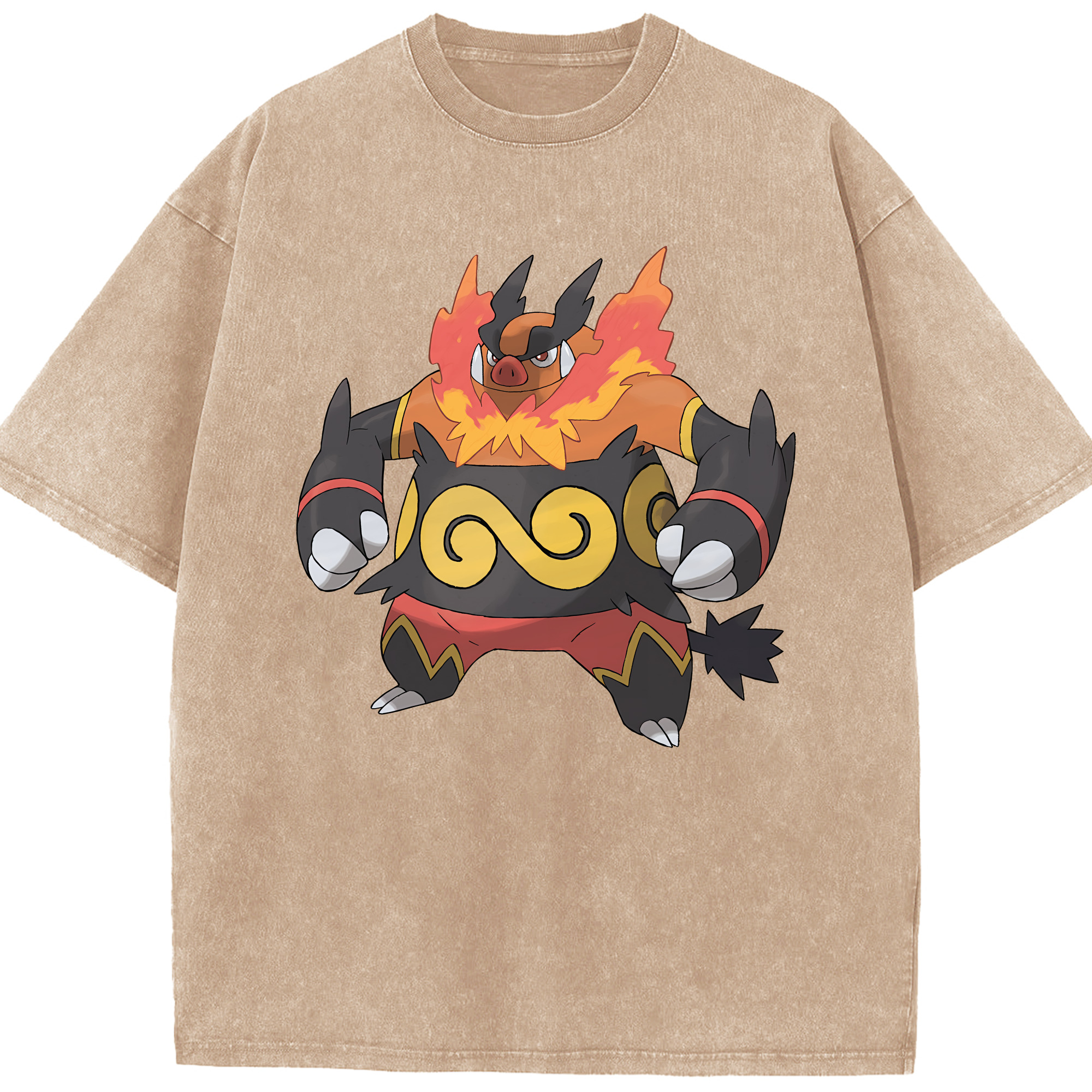 （画像用） ポケットモンスター Pokémon 綿100% ヴィンテージ風 半袖Tシャツ（フロントプリント）