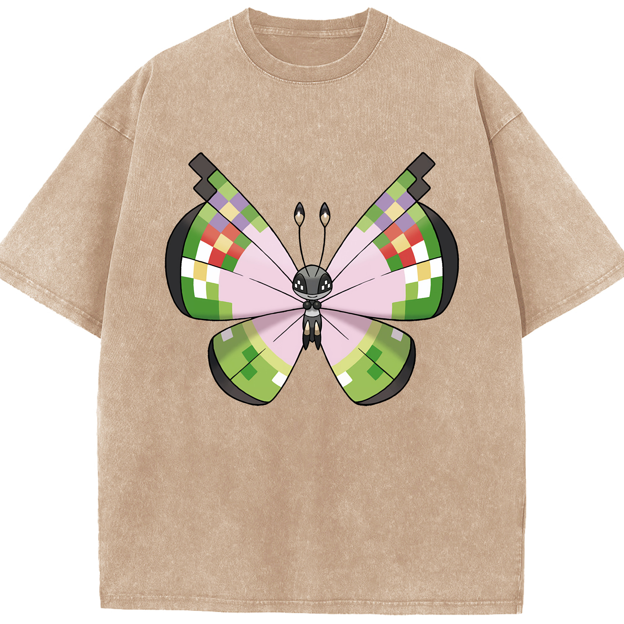 （画像用） ポケットモンスター Pokémon 綿100% ヴィンテージ風 半袖Tシャツ（フロントプリント）