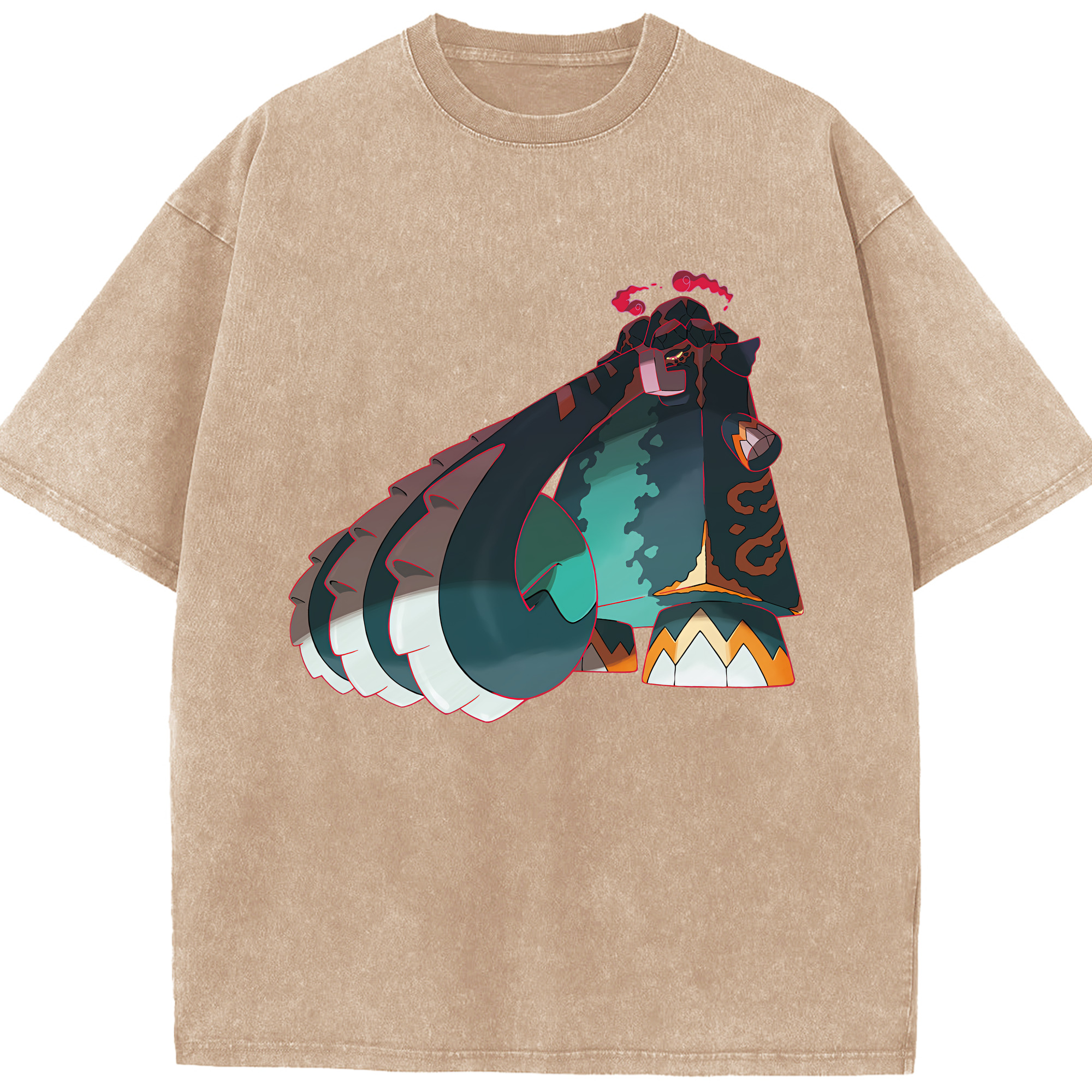 （画像用） ポケットモンスター Pokémon 綿100% ヴィンテージ風 半袖Tシャツ（フロントプリント）