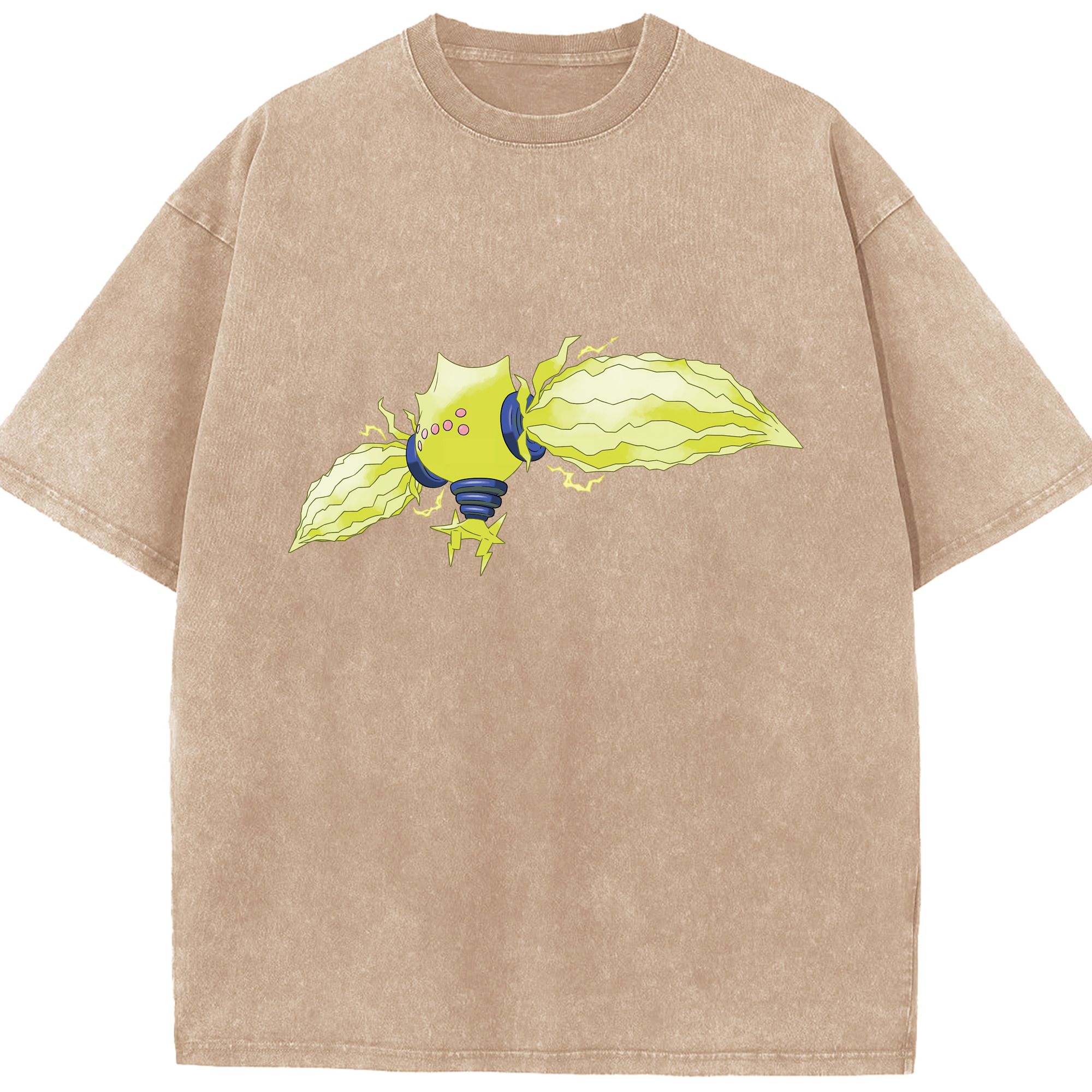 （画像用） ポケットモンスター Pokémon 綿100% ヴィンテージ風 半袖Tシャツ（フロントプリント）