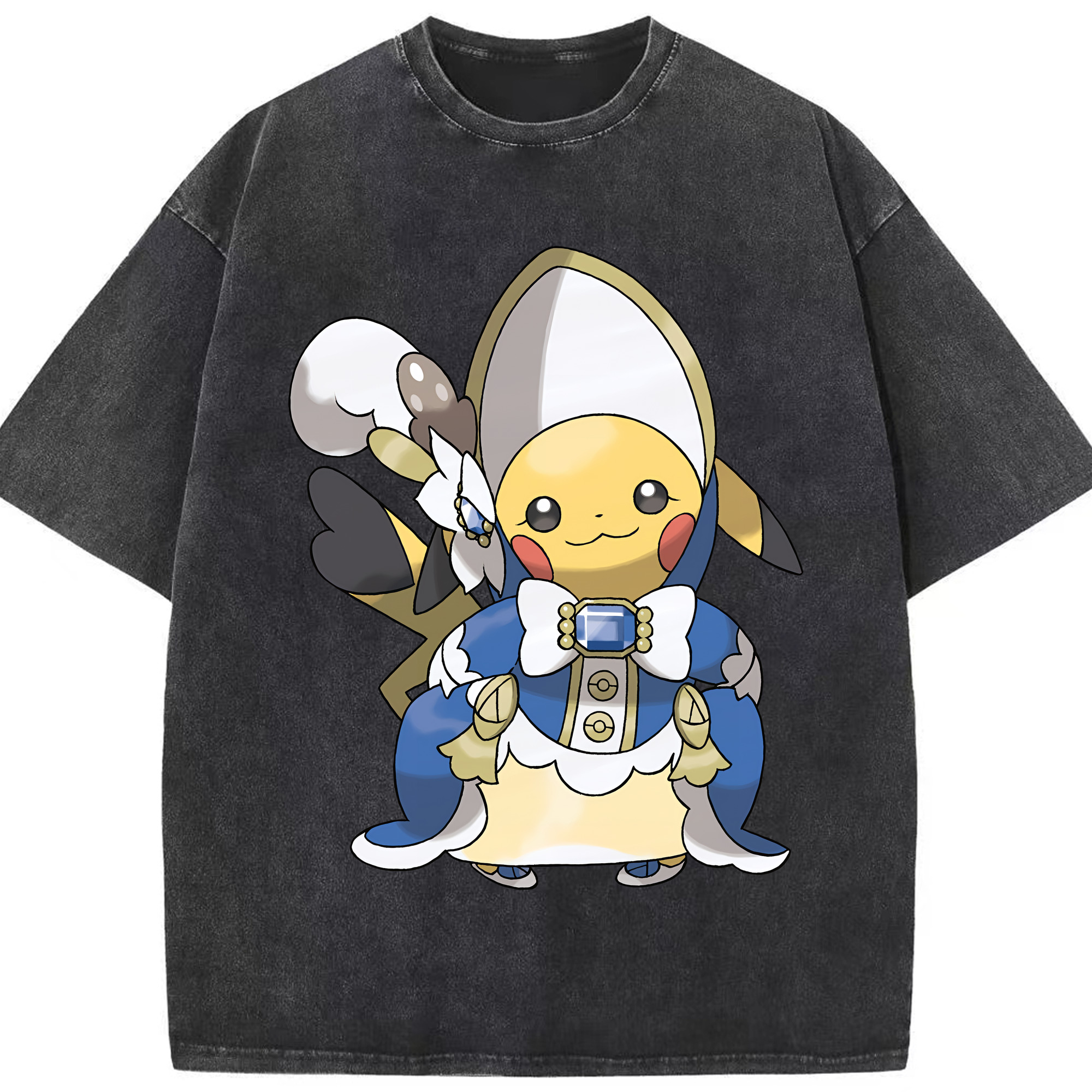（画像用） ポケットモンスター Pokémon 綿100% ヴィンテージ風 半袖Tシャツ（フロントプリント）