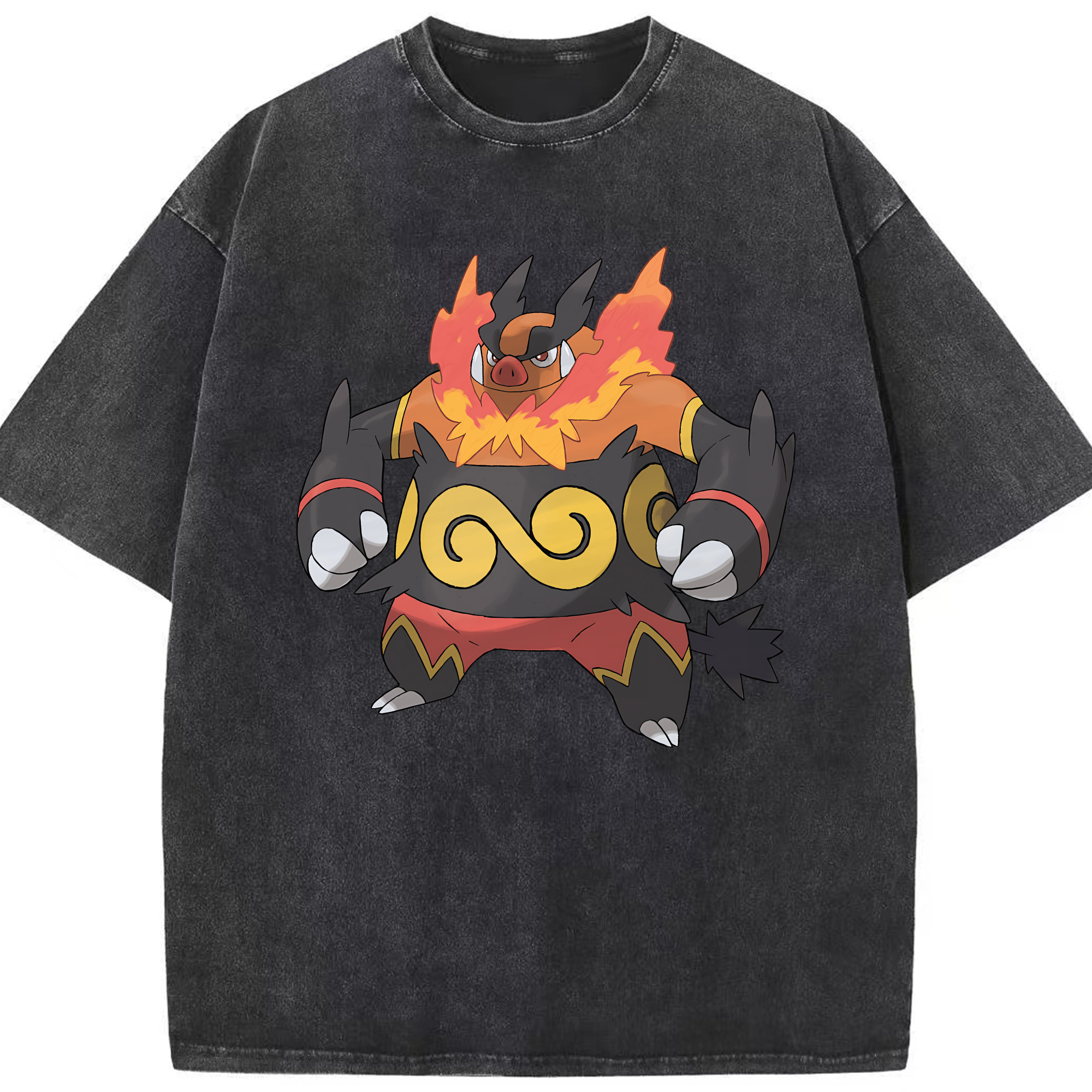 （画像用） ポケットモンスター Pokémon 綿100% ヴィンテージ風 半袖Tシャツ（フロントプリント）