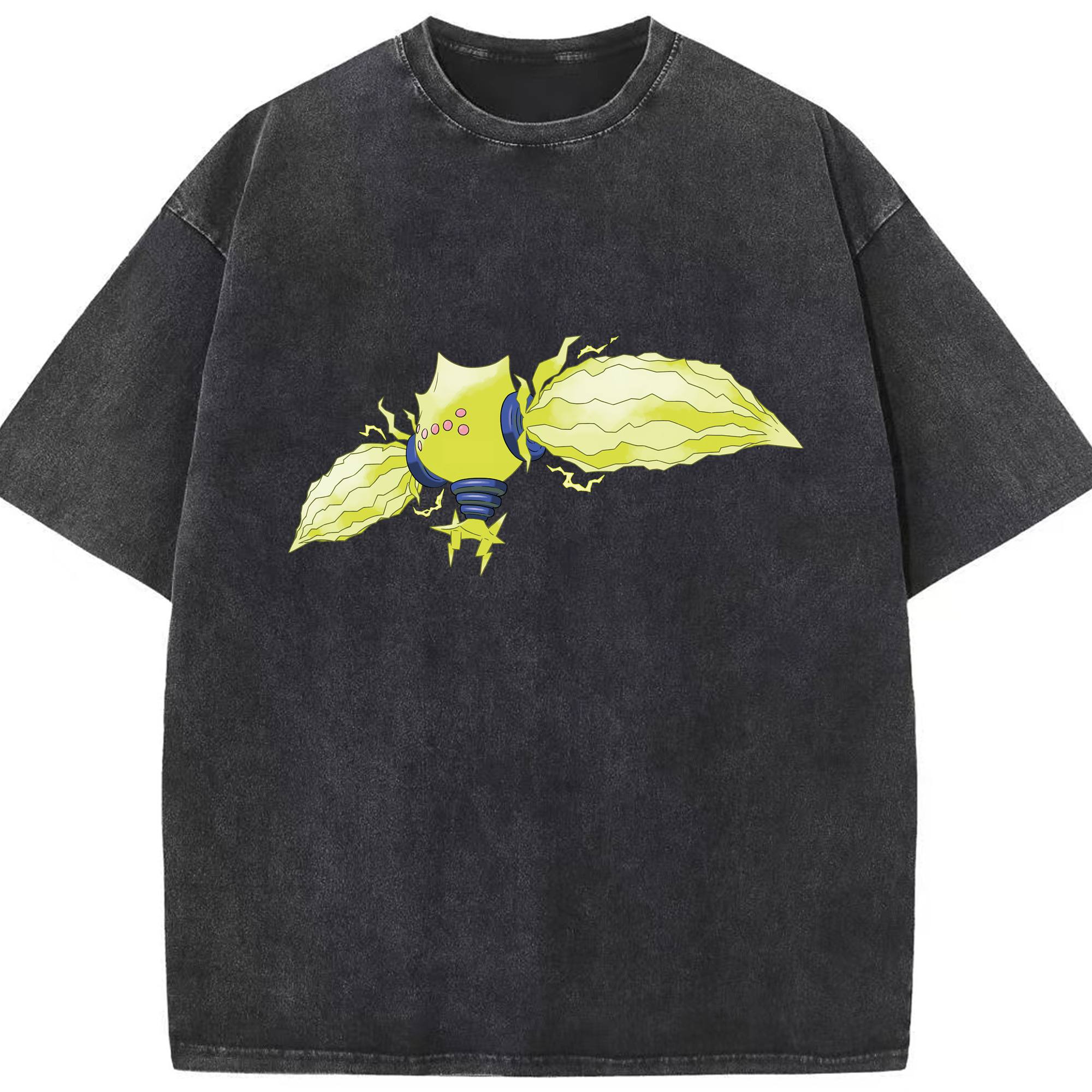 （画像用） ポケットモンスター Pokémon 綿100% ヴィンテージ風 半袖Tシャツ（フロントプリント）