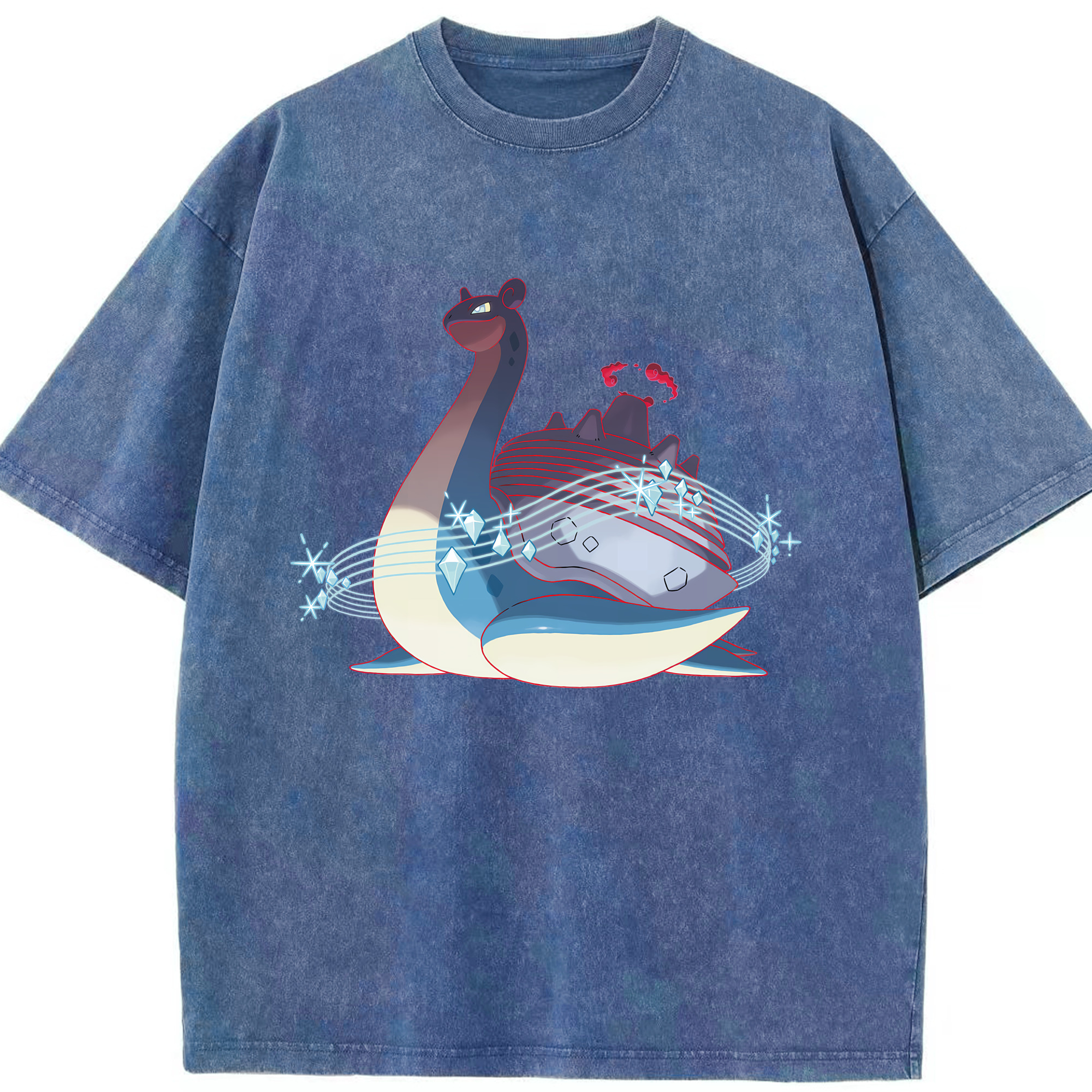 （画像用） ポケットモンスター Pokémon 綿100% ヴィンテージ風 半袖Tシャツ（フロントプリント）