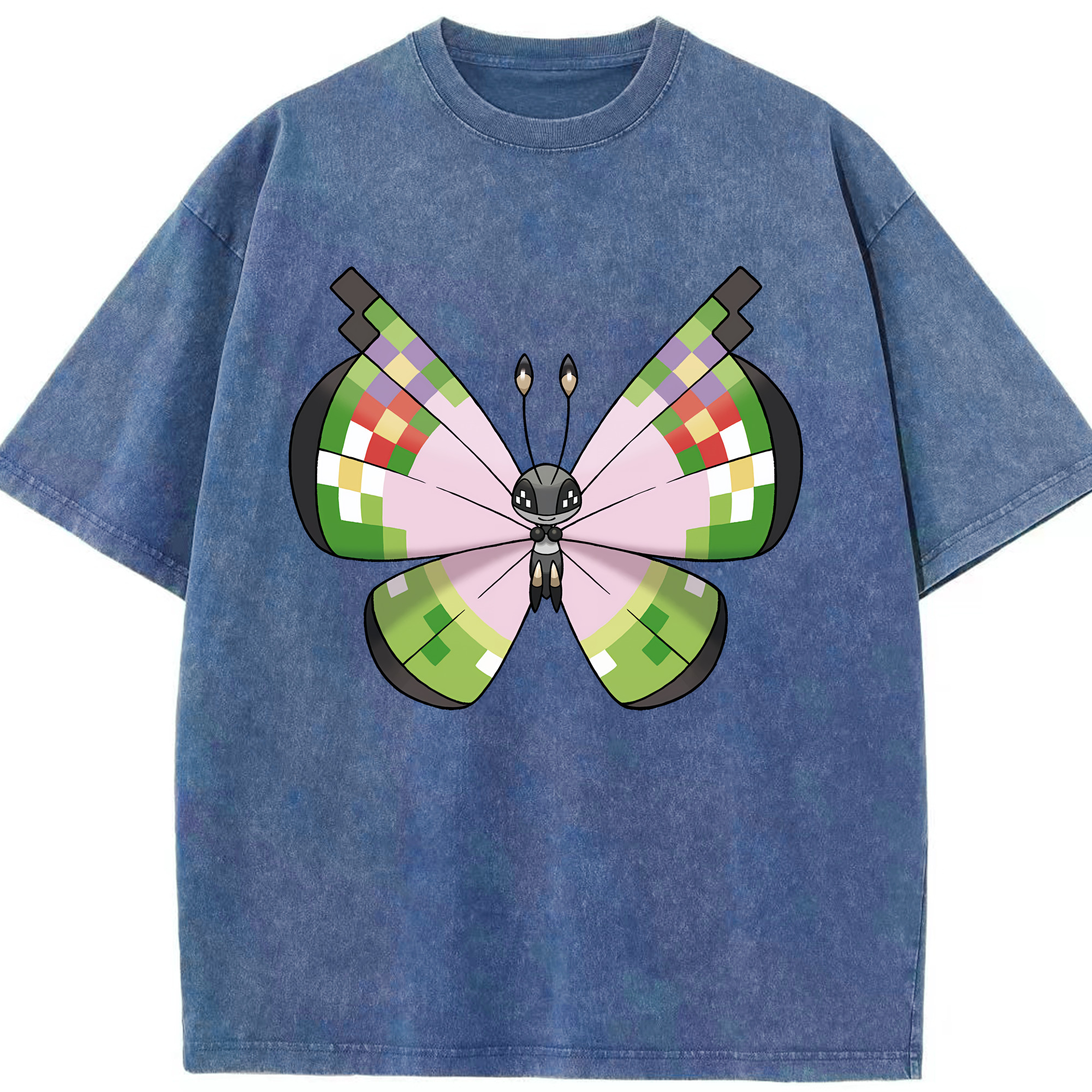 （画像用） ポケットモンスター Pokémon 綿100% ヴィンテージ風 半袖Tシャツ（フロントプリント）