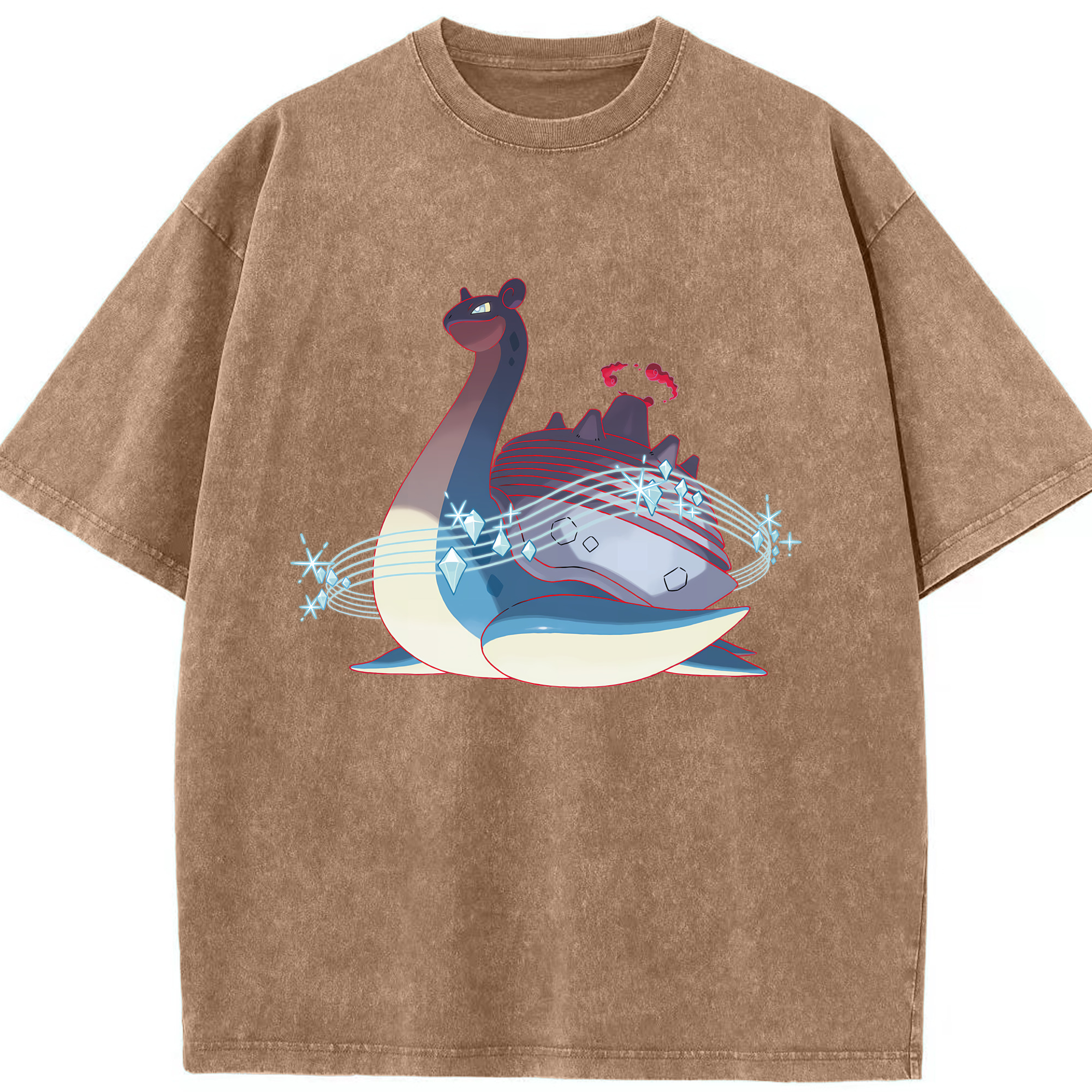 （画像用） ポケットモンスター Pokémon 綿100% ヴィンテージ風 半袖Tシャツ（フロントプリント）