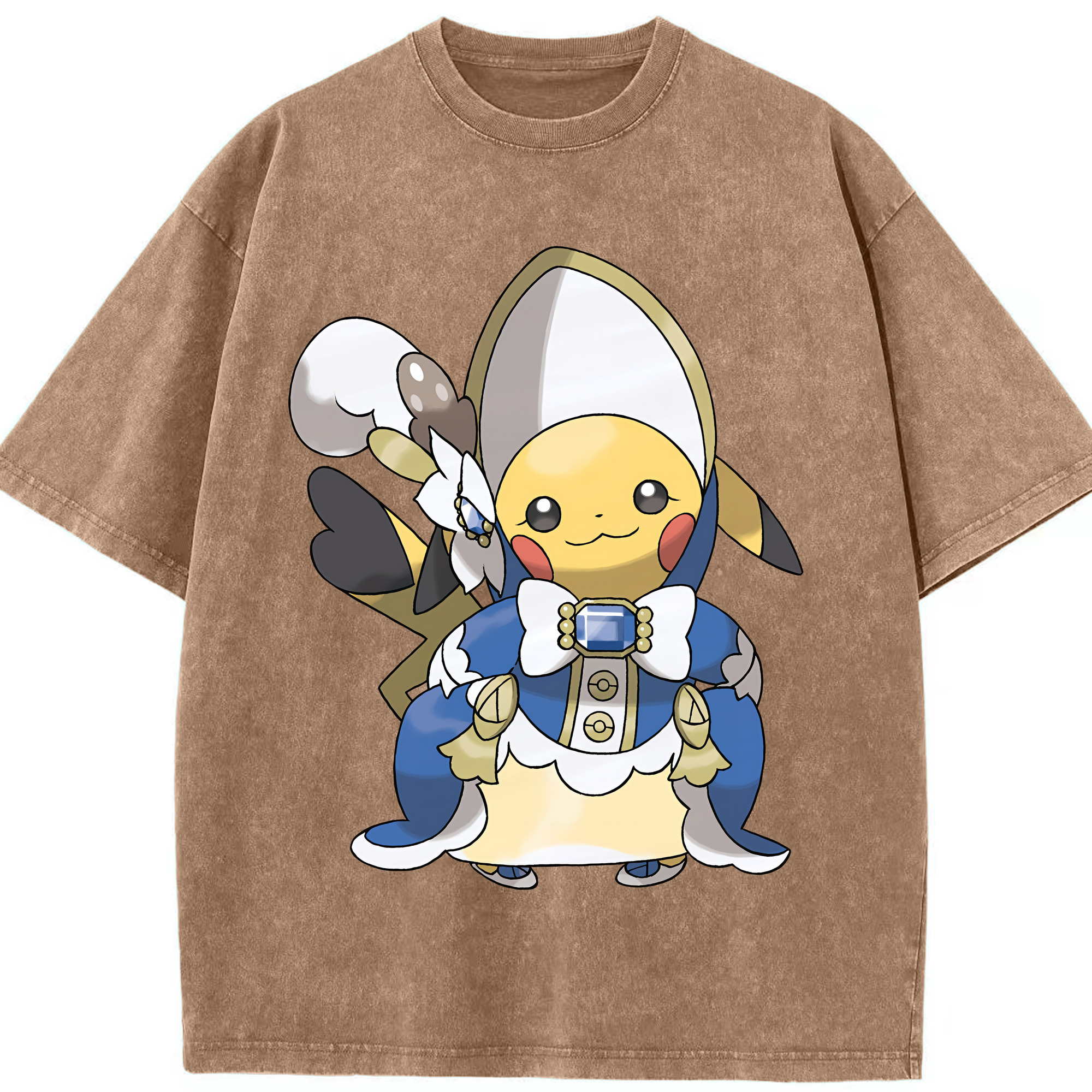 （画像用） ポケットモンスター Pokémon 綿100% ヴィンテージ風 半袖Tシャツ（フロントプリント）