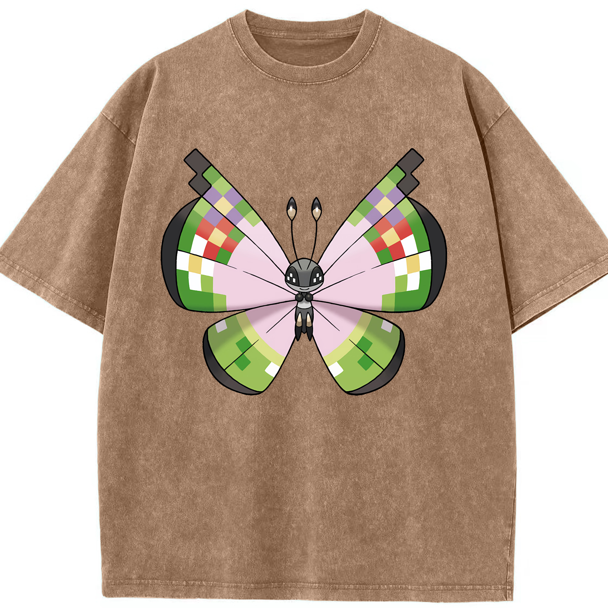 （画像用） ポケットモンスター Pokémon 綿100% ヴィンテージ風 半袖Tシャツ（フロントプリント）