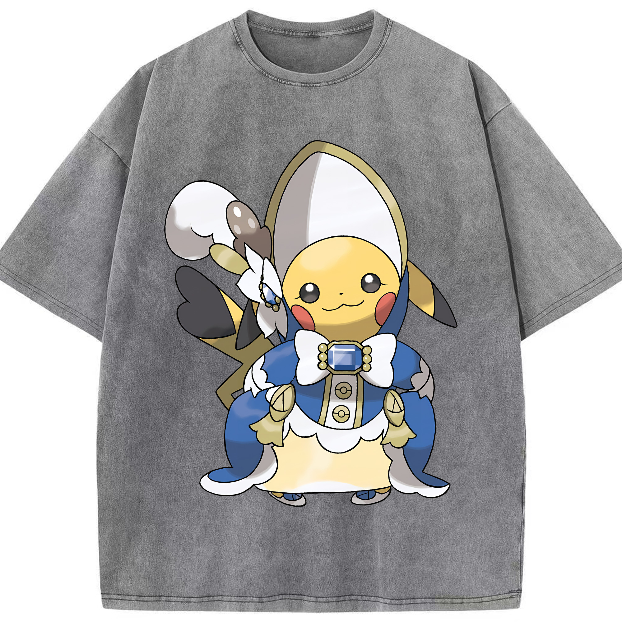 （画像用） ポケットモンスター Pokémon 綿100% ヴィンテージ風 半袖Tシャツ（フロントプリント）