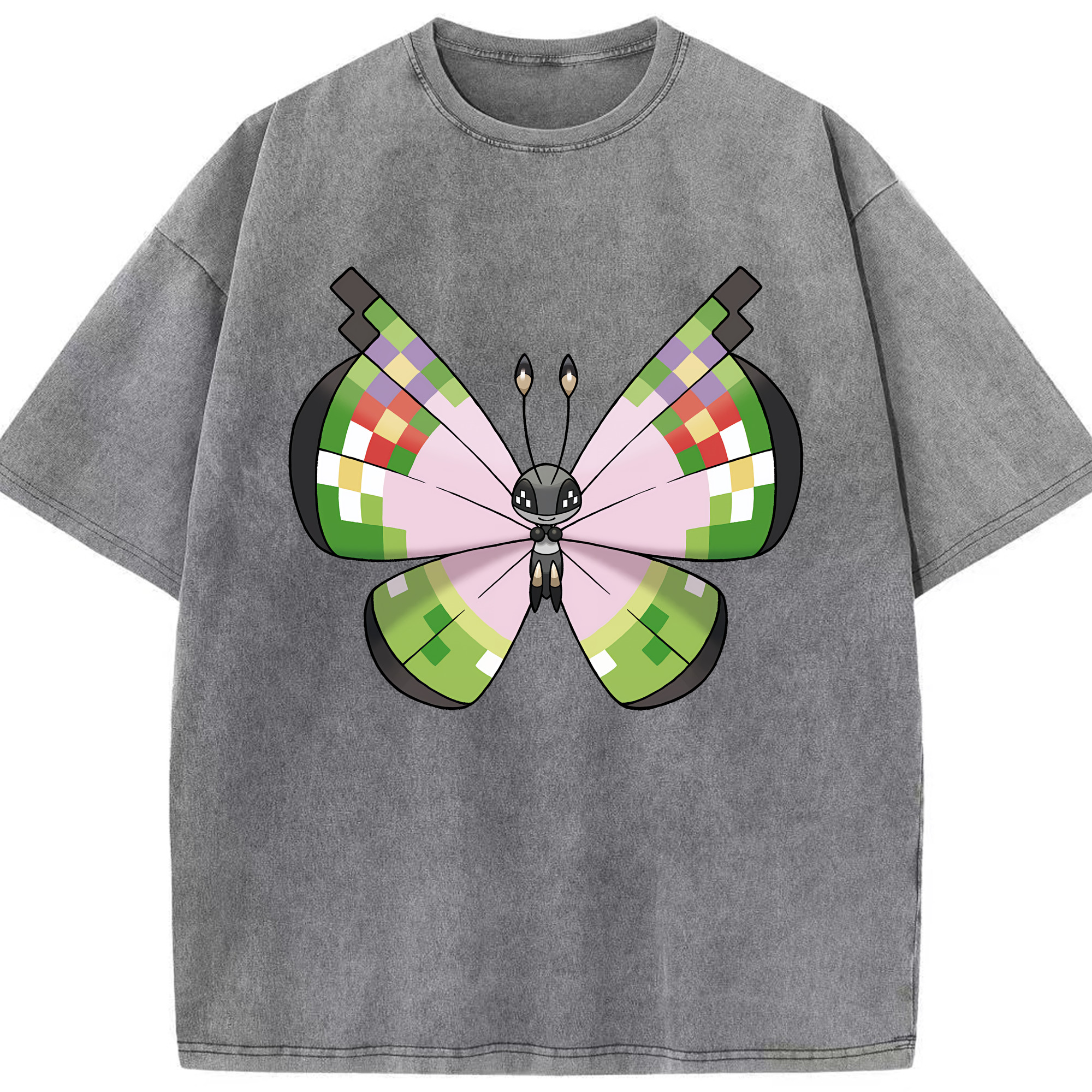 （画像用） ポケットモンスター Pokémon 綿100% ヴィンテージ風 半袖Tシャツ（フロントプリント）