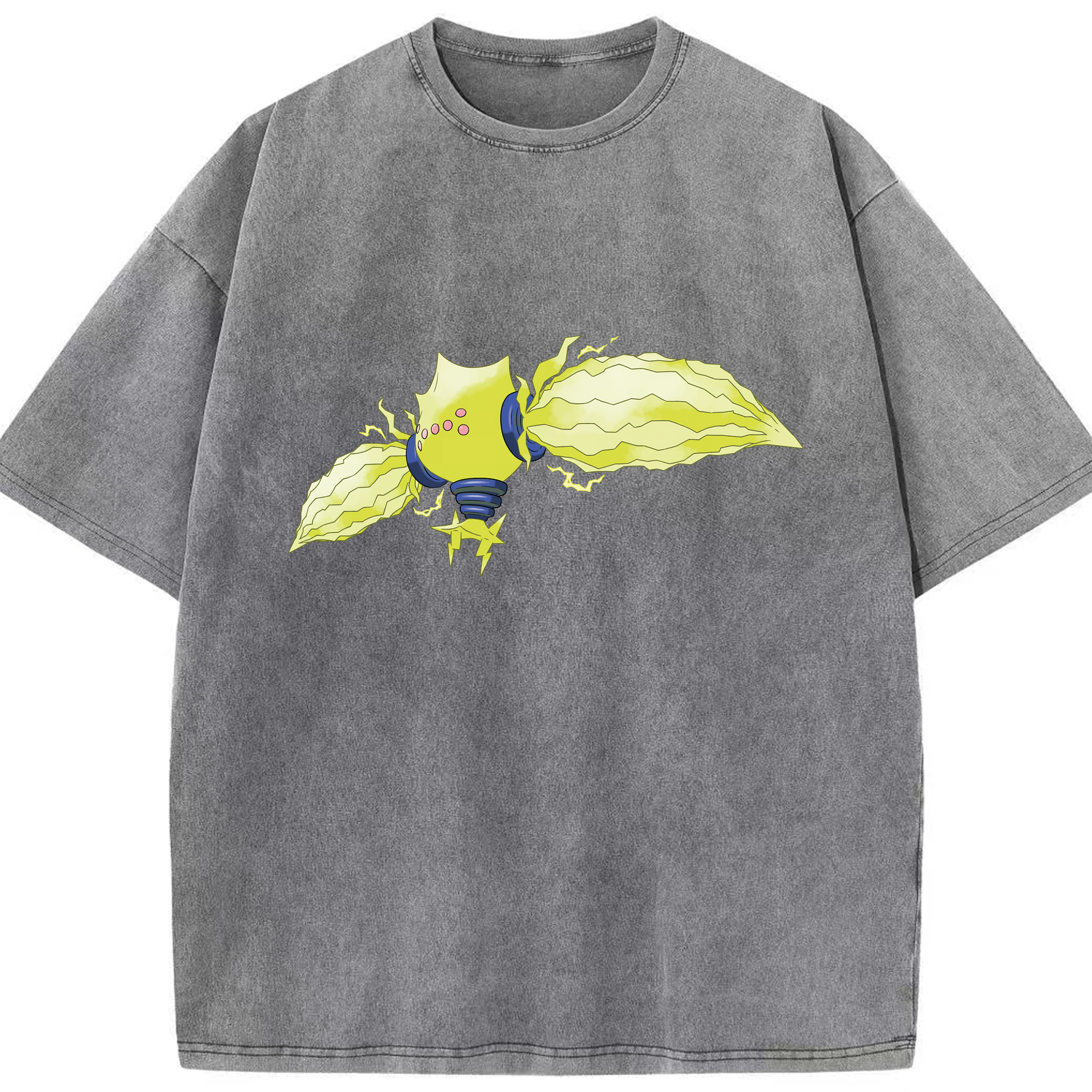 （画像用） ポケットモンスター Pokémon 綿100% ヴィンテージ風 半袖Tシャツ（フロントプリント）