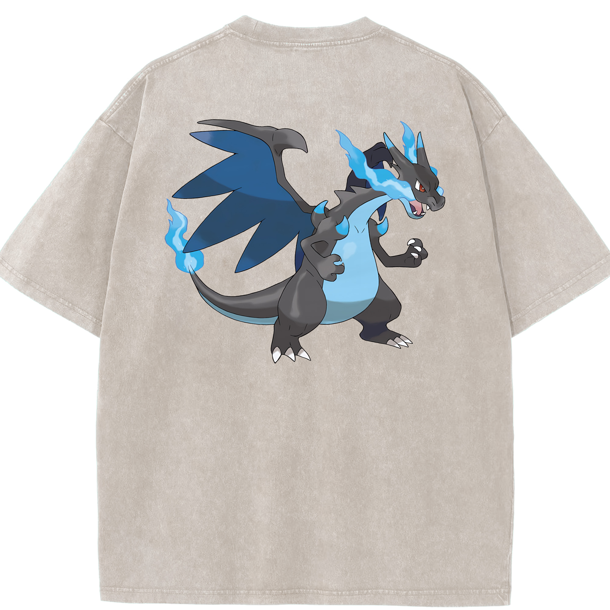 （画像用） ポケットモンスター Pokémon 綿100% ヴィンテージ風 半袖Tシャツ（背面プリント）