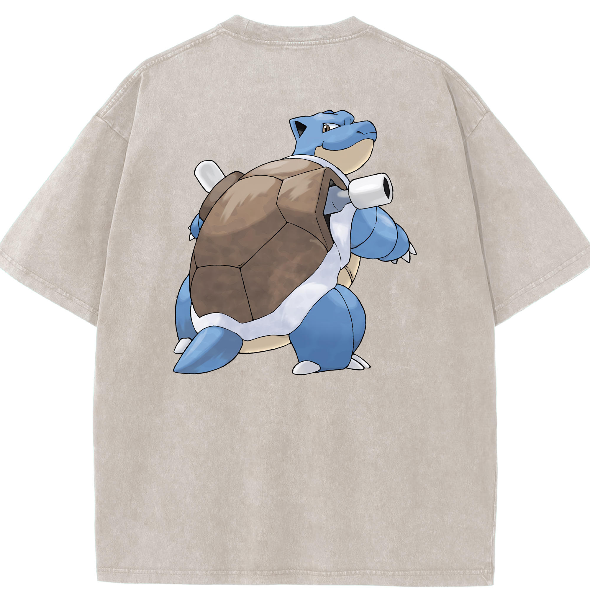 （画像用） ポケットモンスター Pokémon 綿100% ヴィンテージ風 半袖Tシャツ（背面プリント）