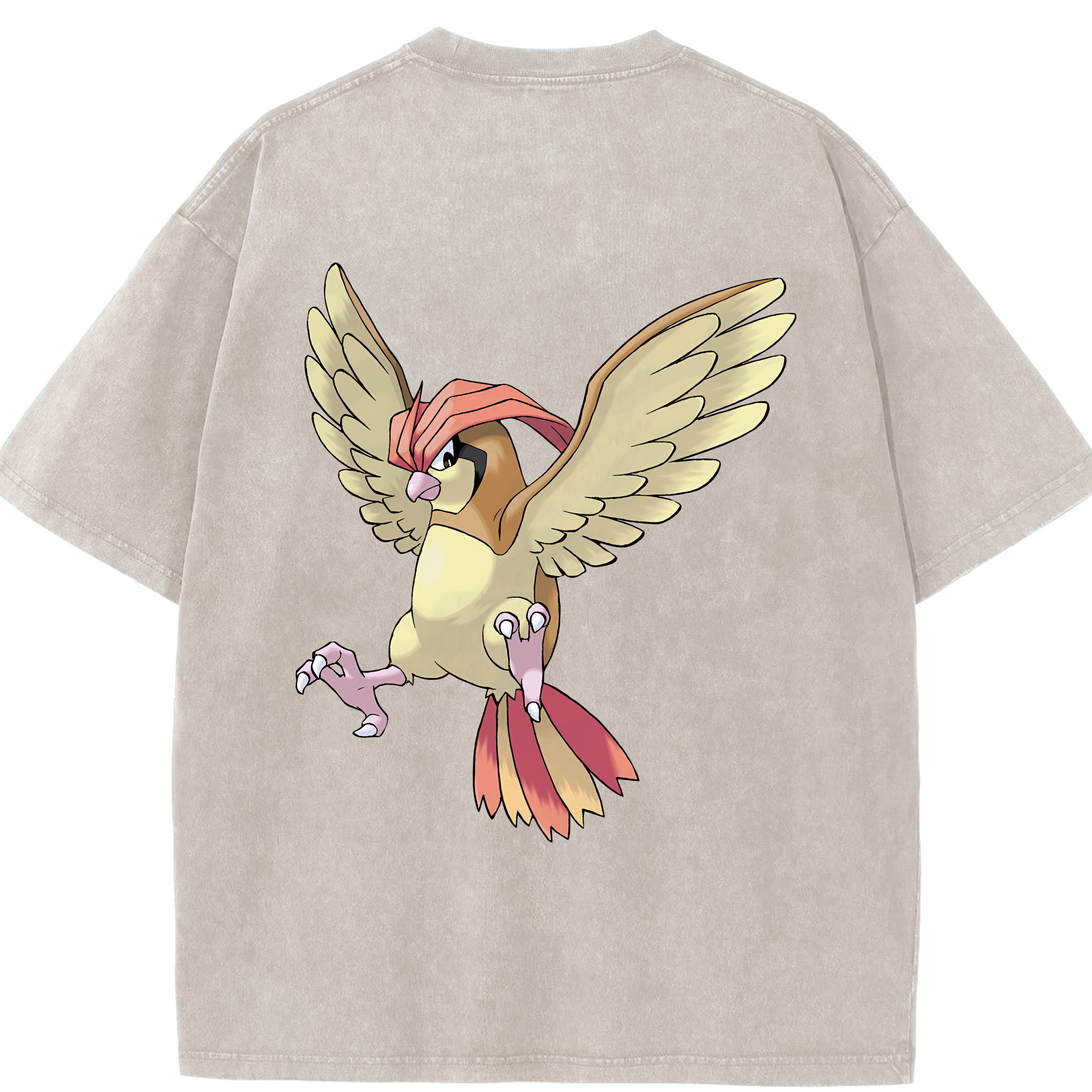 （画像用） ポケットモンスター Pokémon 綿100% ヴィンテージ風 半袖Tシャツ（背面プリント）