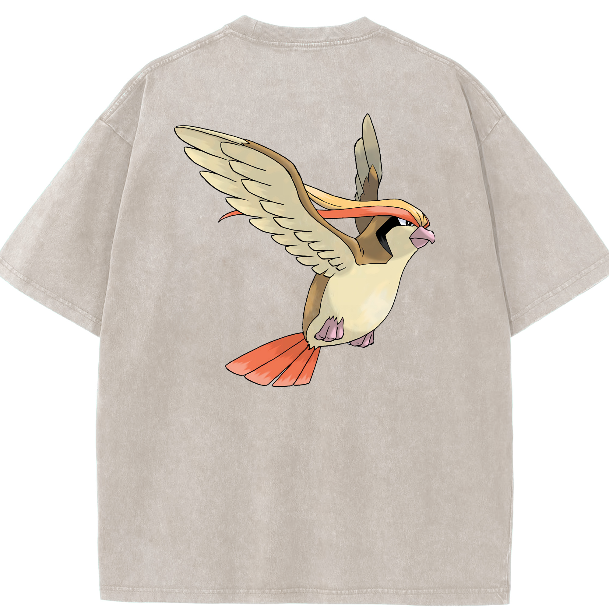 （画像用） ポケットモンスター Pokémon 綿100% ヴィンテージ風 半袖Tシャツ（背面プリント）