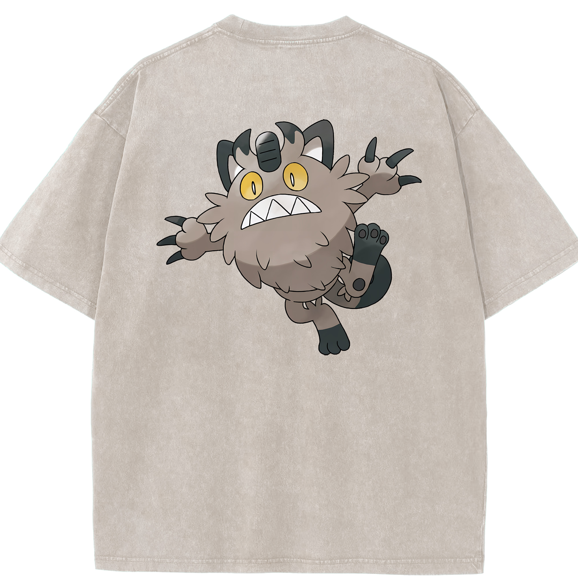 （画像用） ポケットモンスター Pokémon 綿100% ヴィンテージ風 半袖Tシャツ（背面プリント）