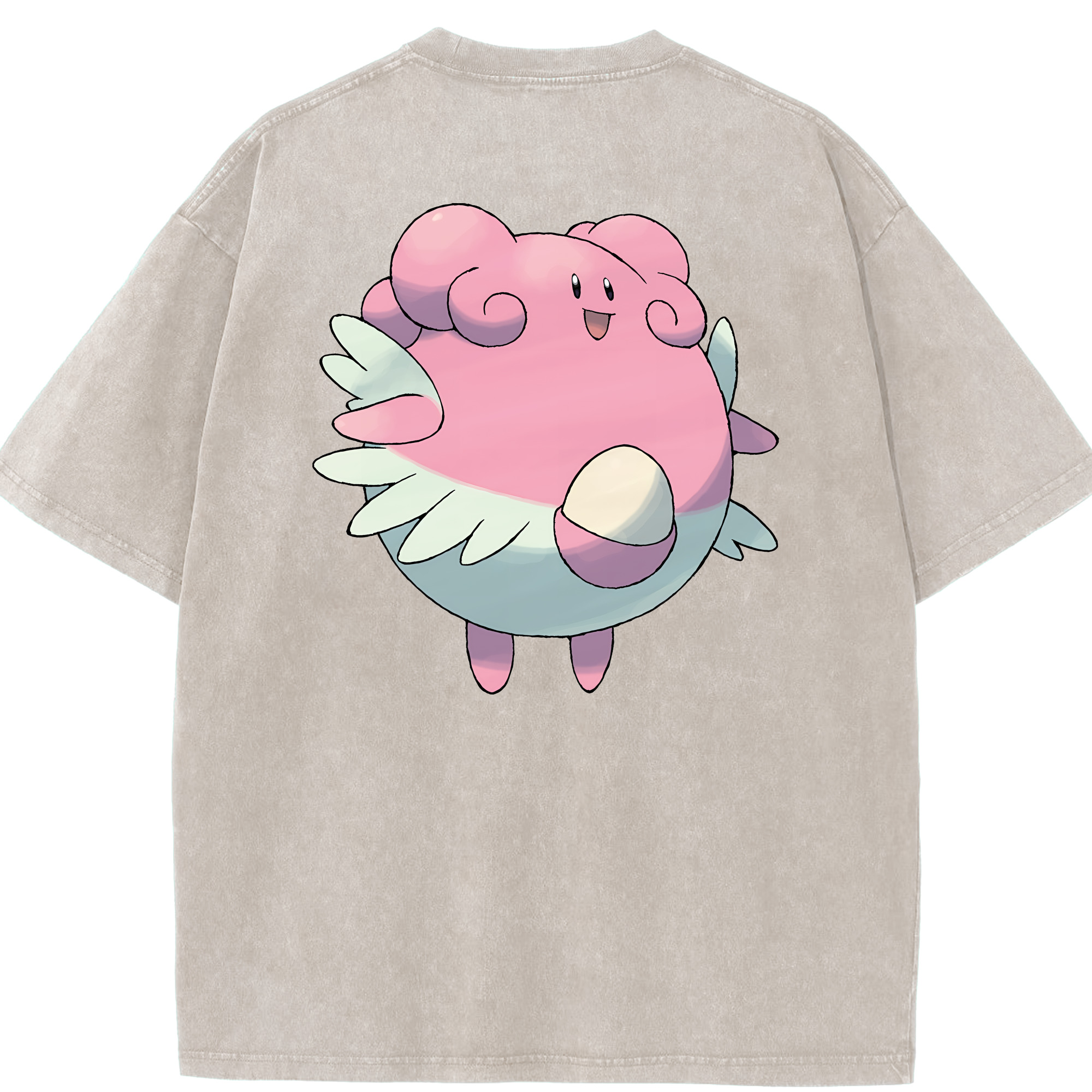 （画像用） ポケットモンスター Pokémon 綿100% ヴィンテージ風 半袖Tシャツ（背面プリント）