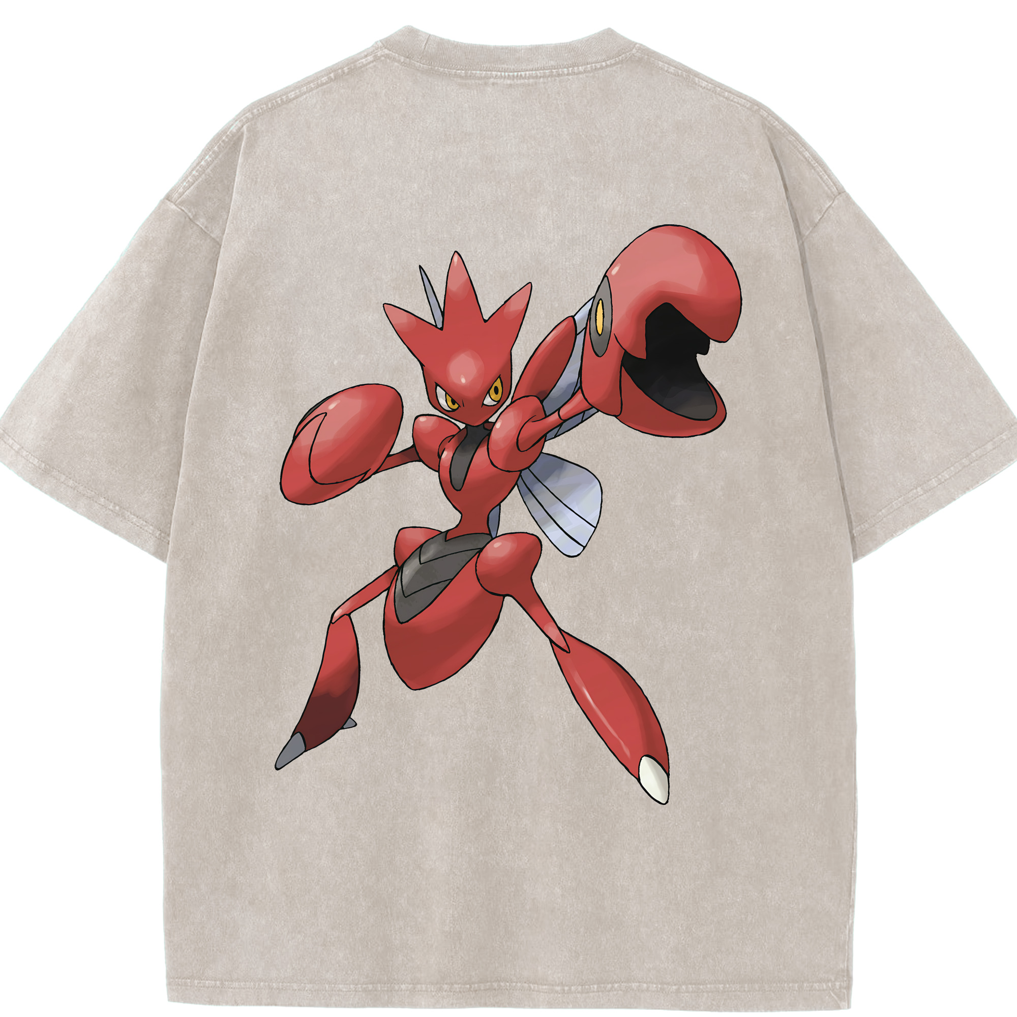 （画像用） ポケットモンスター Pokémon 綿100% ヴィンテージ風 半袖Tシャツ（背面プリント）