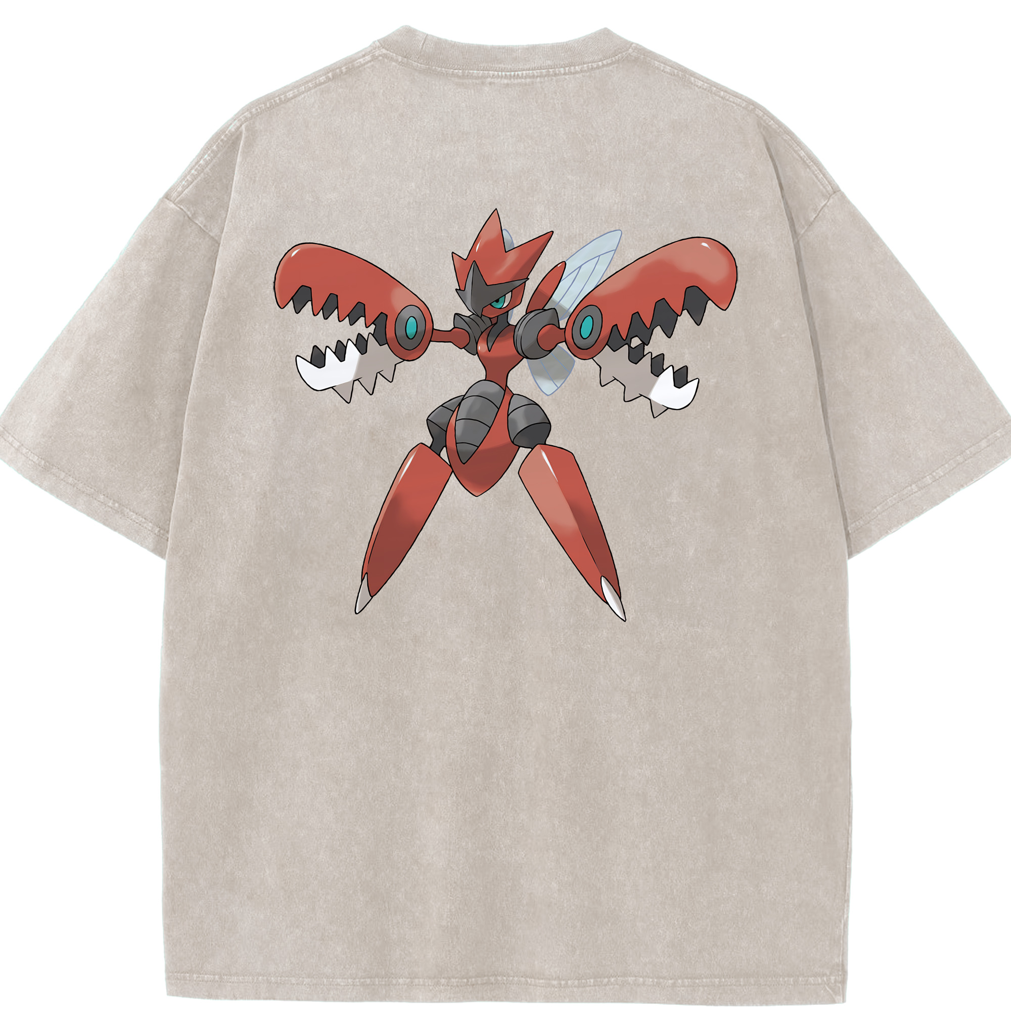 （画像用） ポケットモンスター Pokémon 綿100% ヴィンテージ風 半袖Tシャツ（背面プリント）