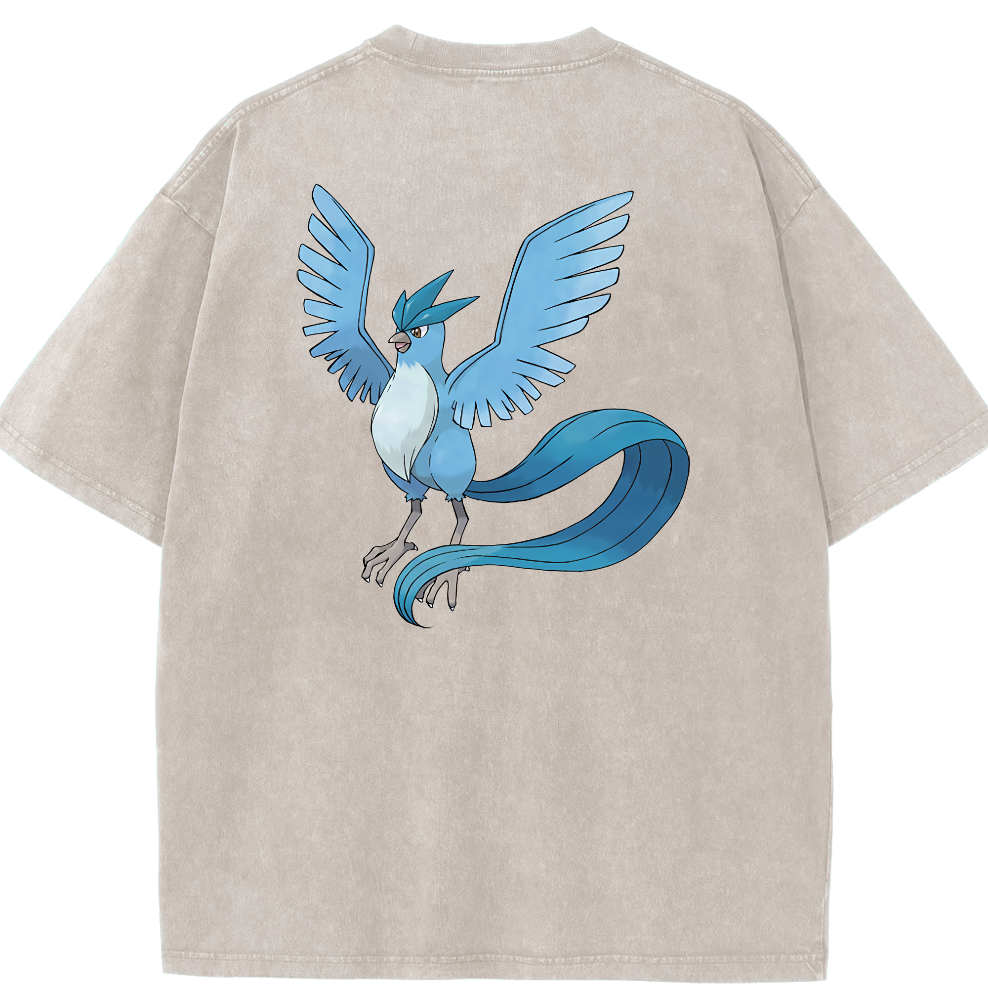 （画像用） ポケットモンスター Pokémon 綿100% ヴィンテージ風 半袖Tシャツ（背面プリント）