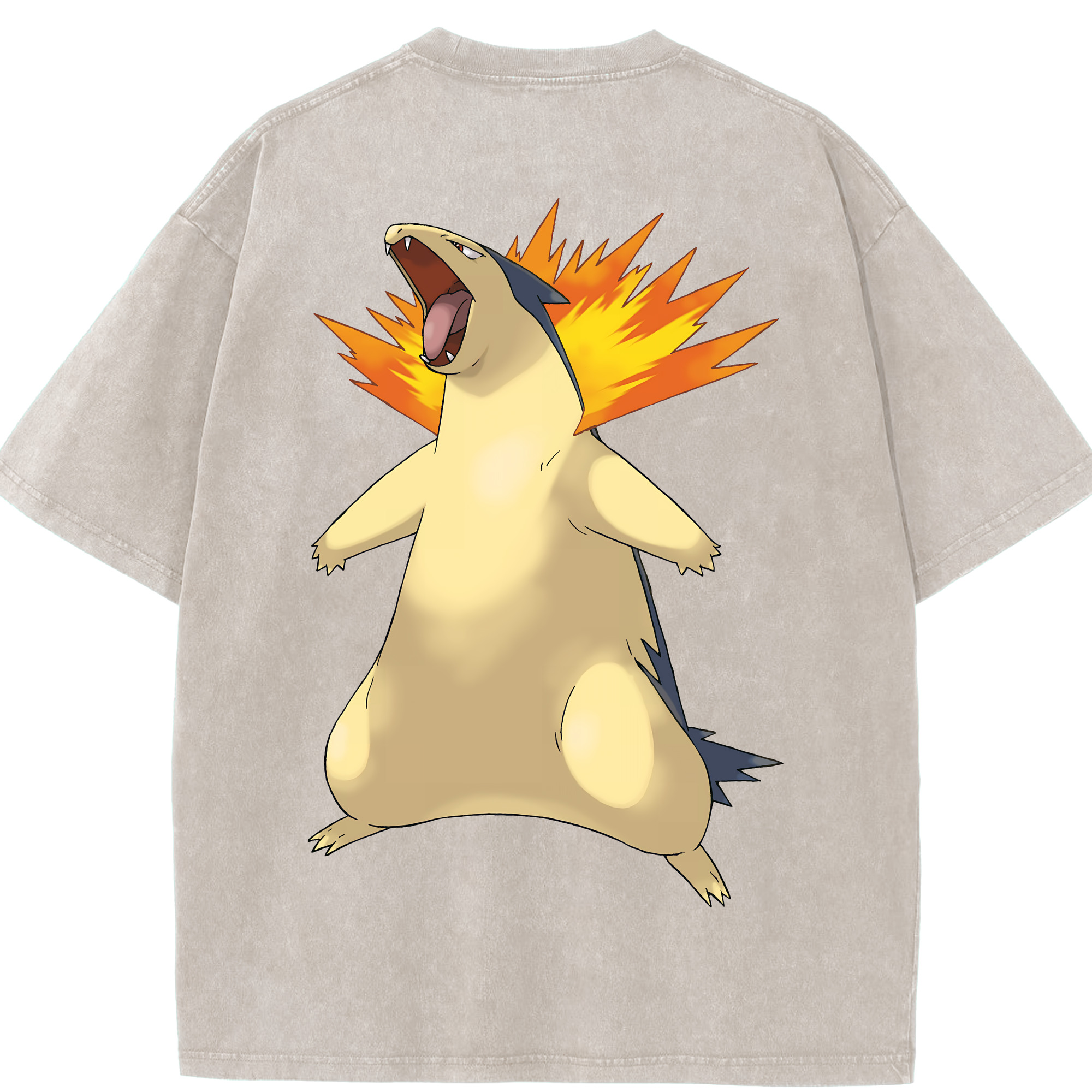 （画像用） ポケットモンスター Pokémon 綿100% ヴィンテージ風 半袖Tシャツ（背面プリント）