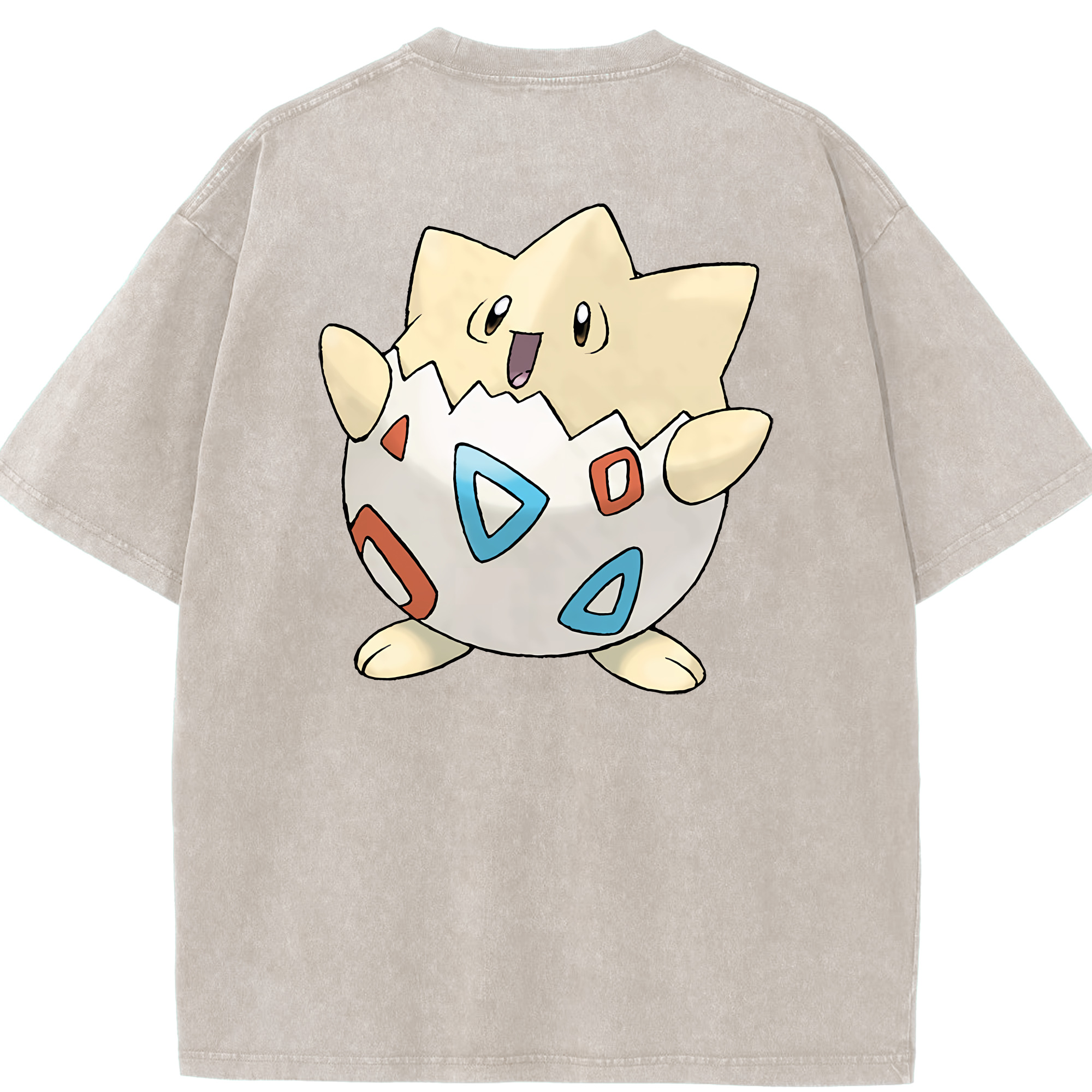 （画像用） ポケットモンスター Pokémon 綿100% ヴィンテージ風 半袖Tシャツ（背面プリント）