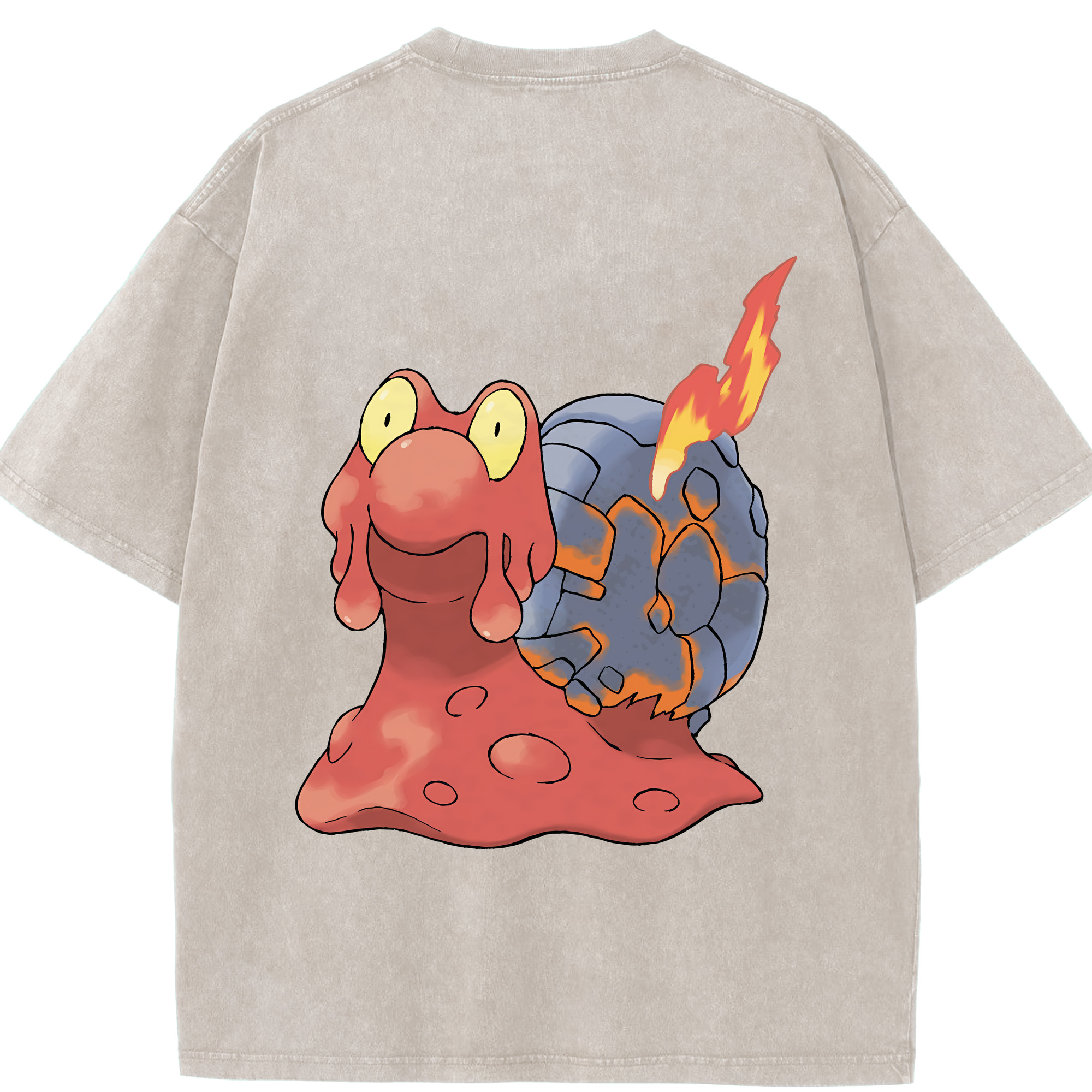 （画像用） ポケットモンスター Pokémon 綿100% ヴィンテージ風 半袖Tシャツ（背面プリント）
