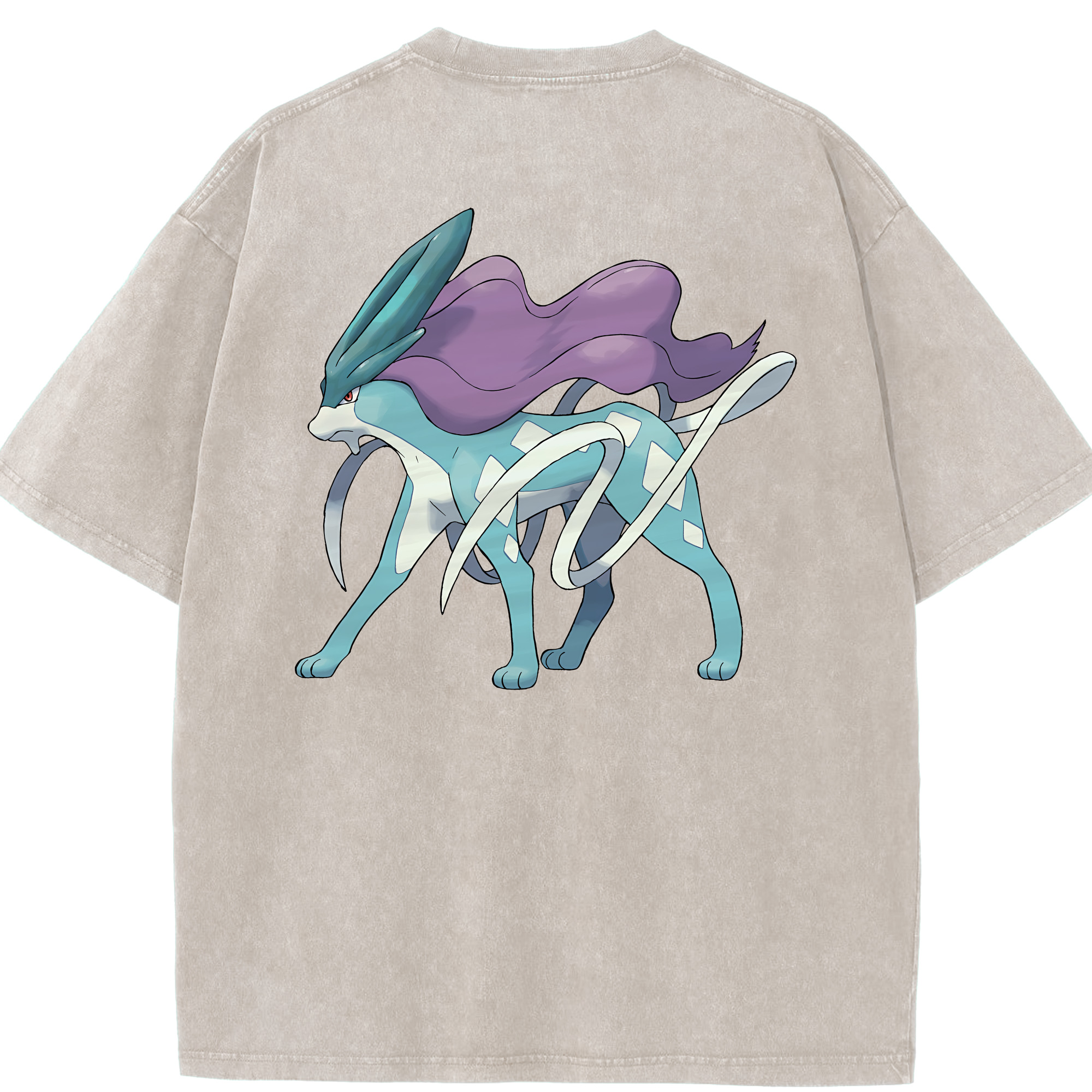 （画像用） ポケットモンスター Pokémon 綿100% ヴィンテージ風 半袖Tシャツ（背面プリント）