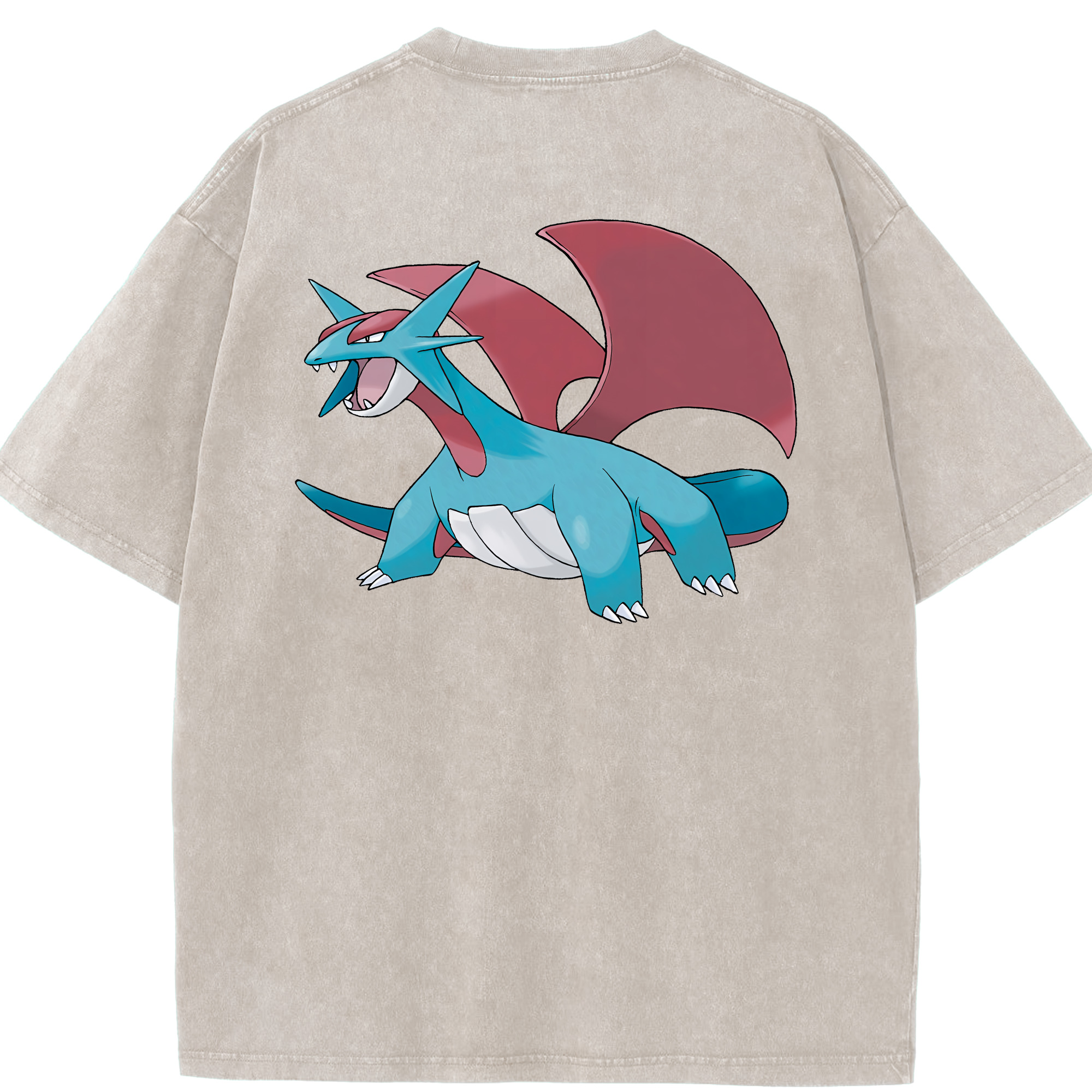 （画像用） ポケットモンスター Pokémon 綿100% ヴィンテージ風 半袖Tシャツ（背面プリント）