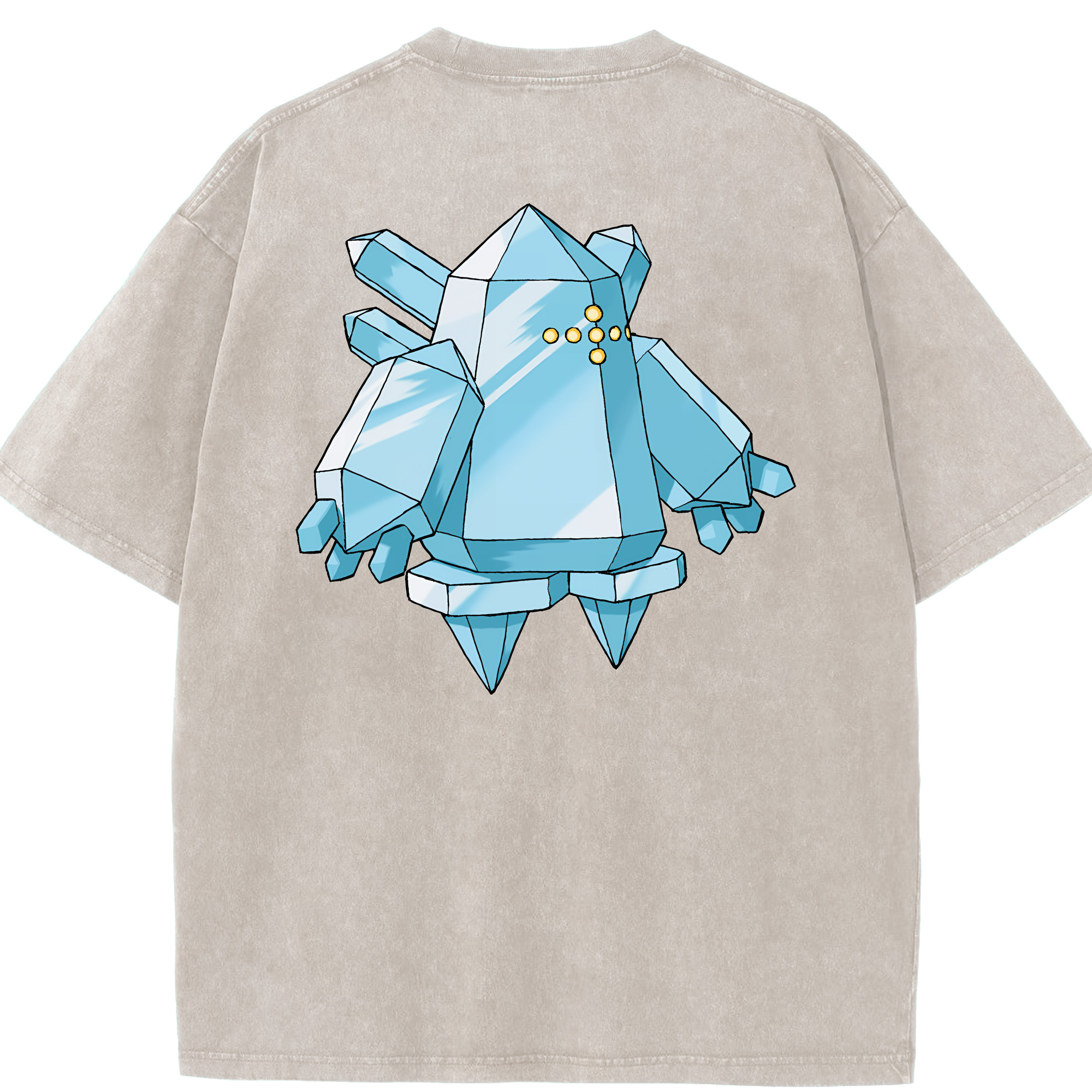 （画像用） ポケットモンスター Pokémon 綿100% ヴィンテージ風 半袖Tシャツ（背面プリント）