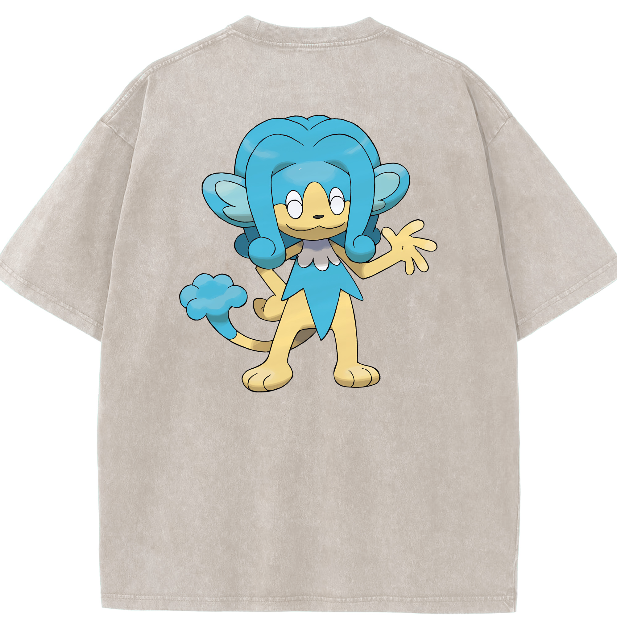 （画像用） ポケットモンスター Pokémon 綿100% ヴィンテージ風 半袖Tシャツ（背面プリント）