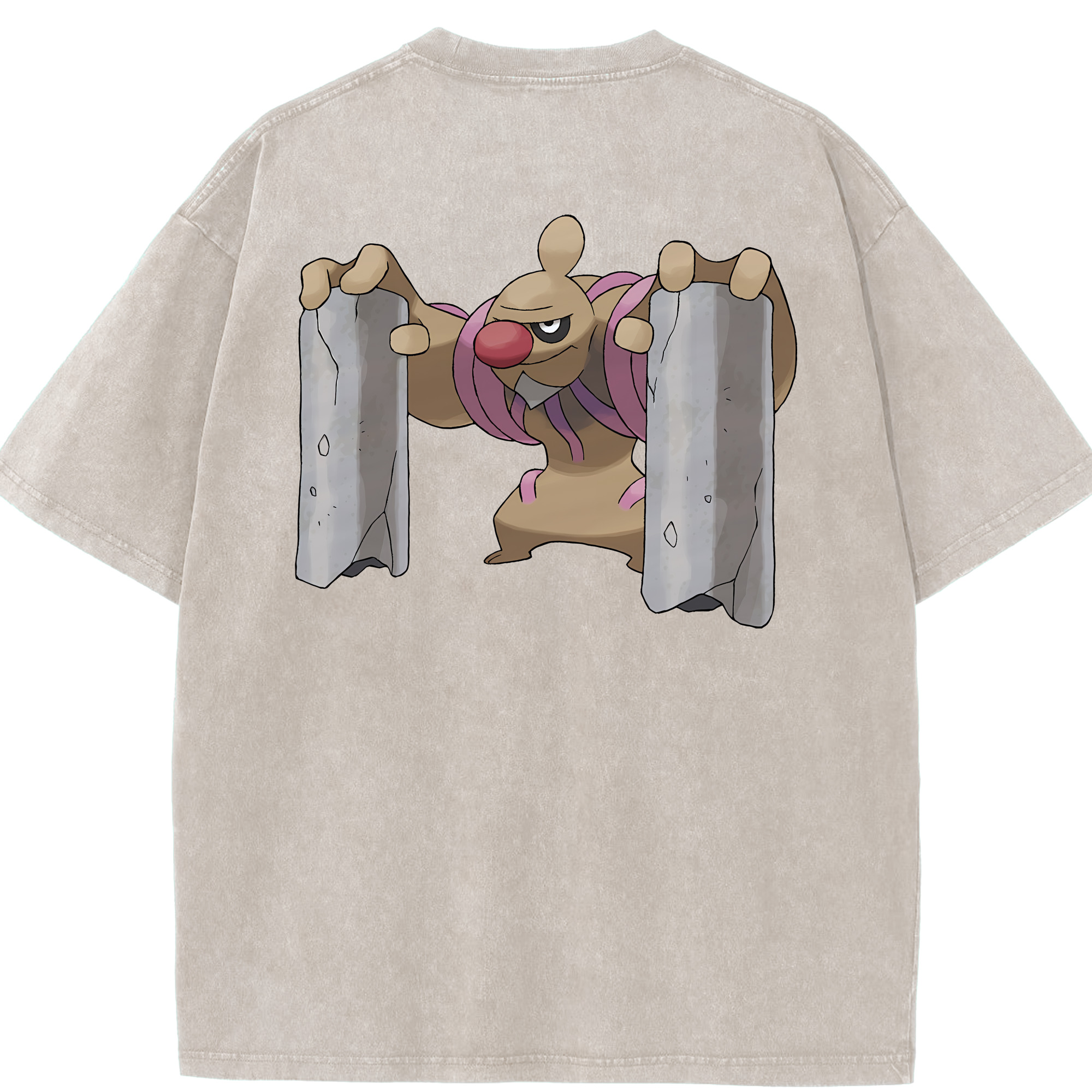 （画像用） ポケットモンスター Pokémon 綿100% ヴィンテージ風 半袖Tシャツ（背面プリント）
