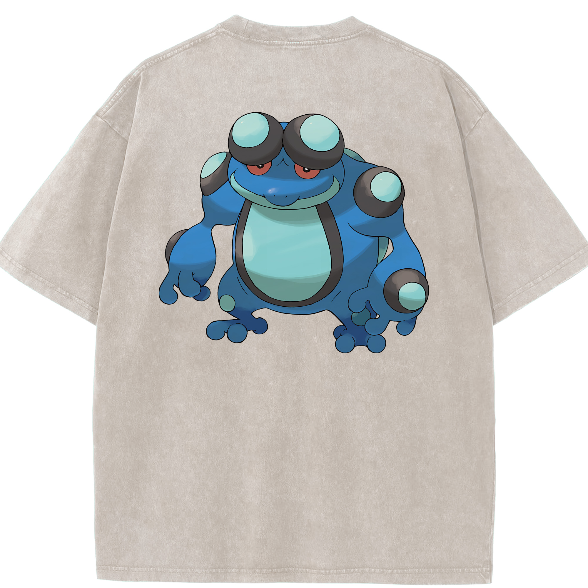 （画像用） ポケットモンスター Pokémon 綿100% ヴィンテージ風 半袖Tシャツ（背面プリント）