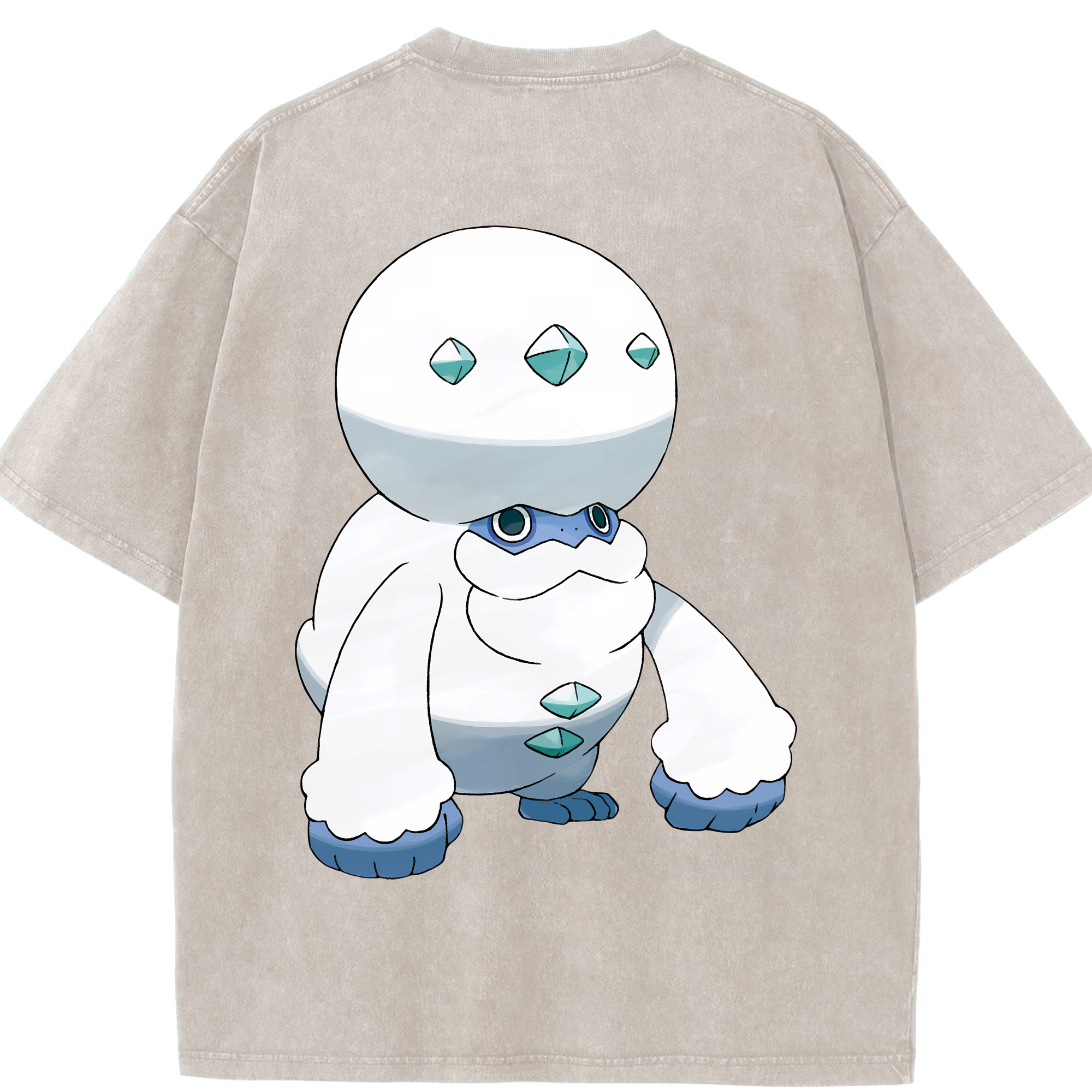 （画像用） ポケットモンスター Pokémon 綿100% ヴィンテージ風 半袖Tシャツ（背面プリント）