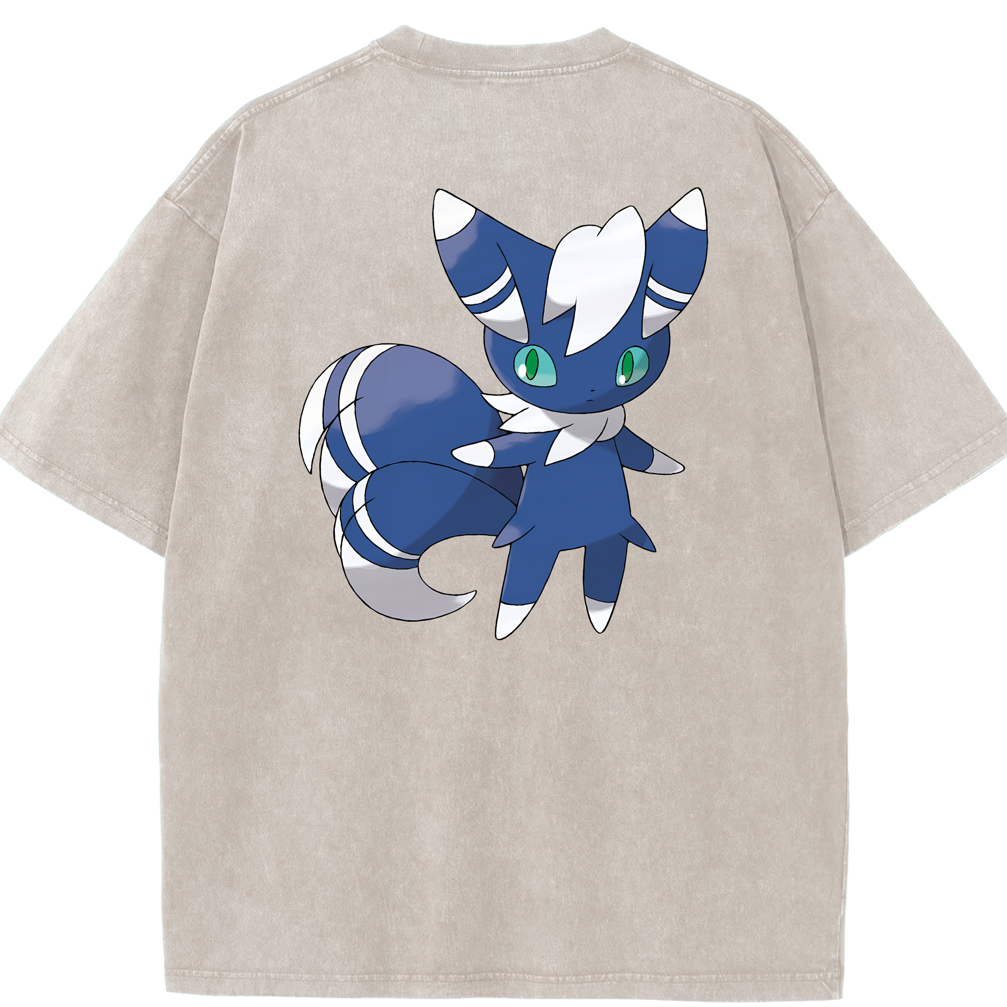 （画像用） ポケットモンスター Pokémon 綿100% ヴィンテージ風 半袖Tシャツ（背面プリント）