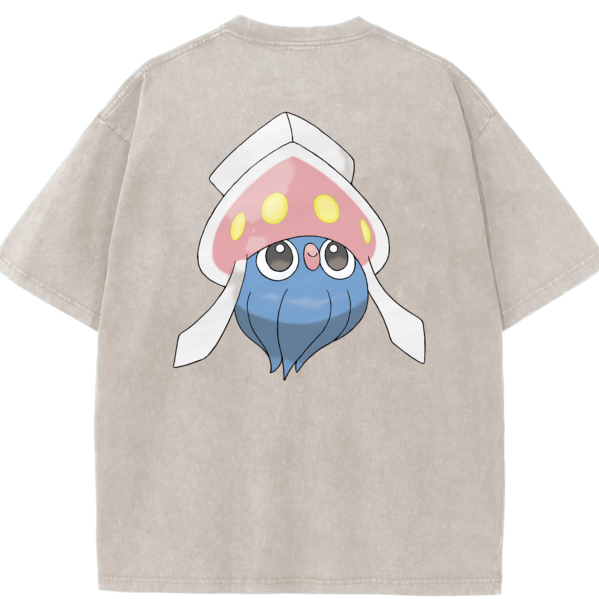 （画像用） ポケットモンスター Pokémon 綿100% ヴィンテージ風 半袖Tシャツ（背面プリント）