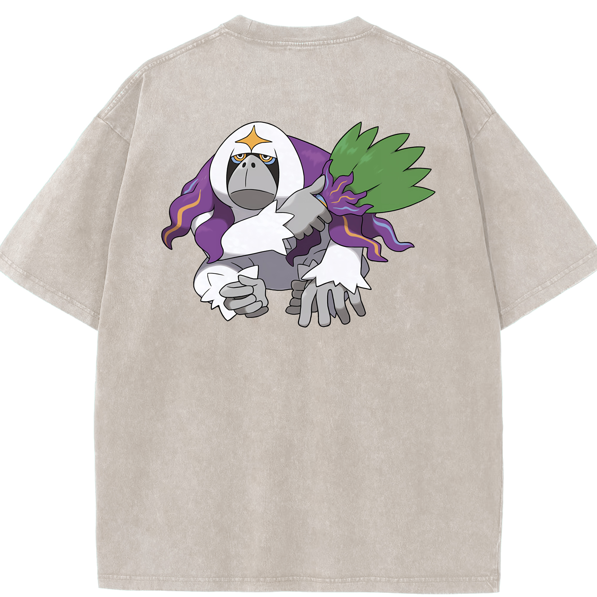 （画像用） ポケットモンスター Pokémon 綿100% ヴィンテージ風 半袖Tシャツ（背面プリント）