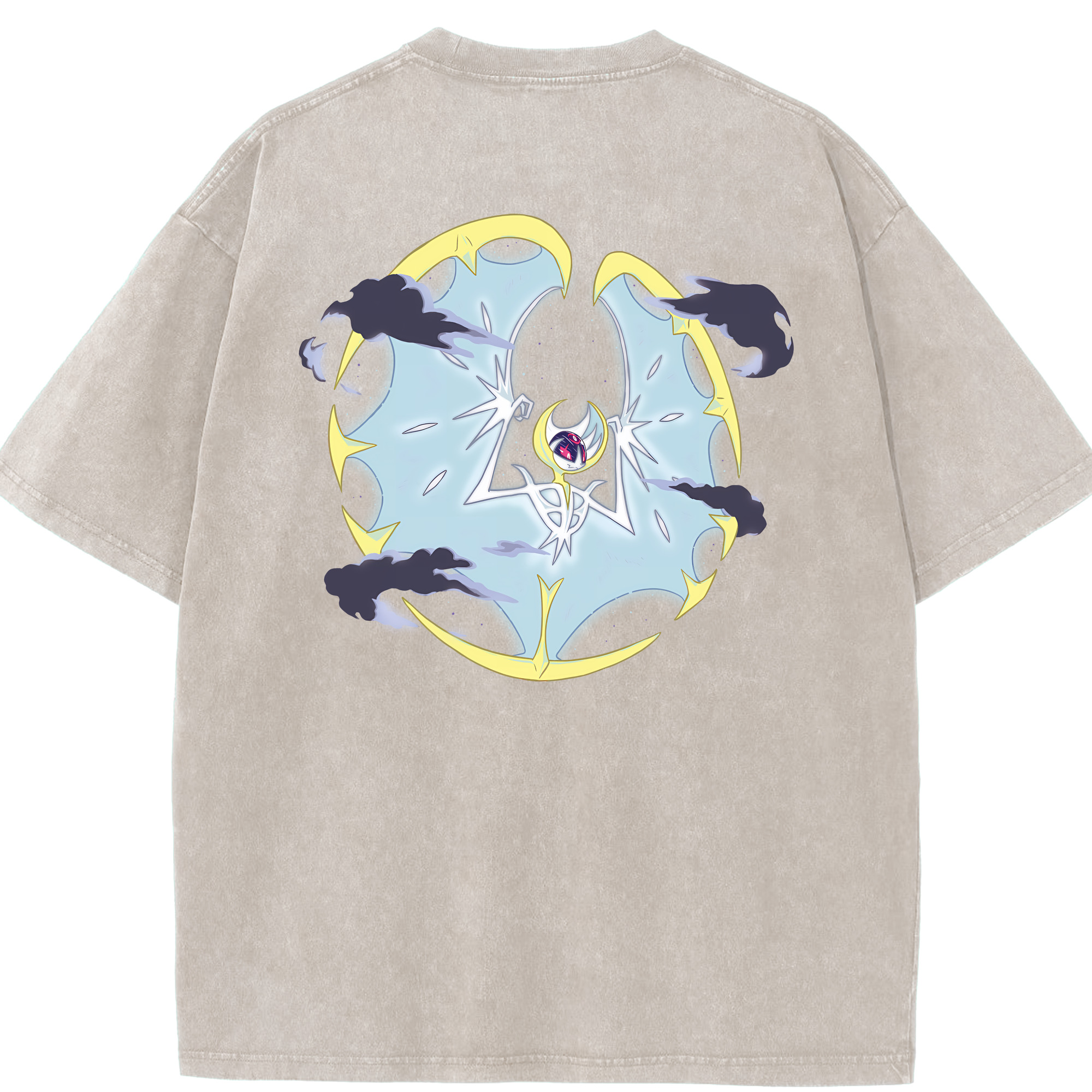（画像用） ポケットモンスター Pokémon 綿100% ヴィンテージ風 半袖Tシャツ（背面プリント）