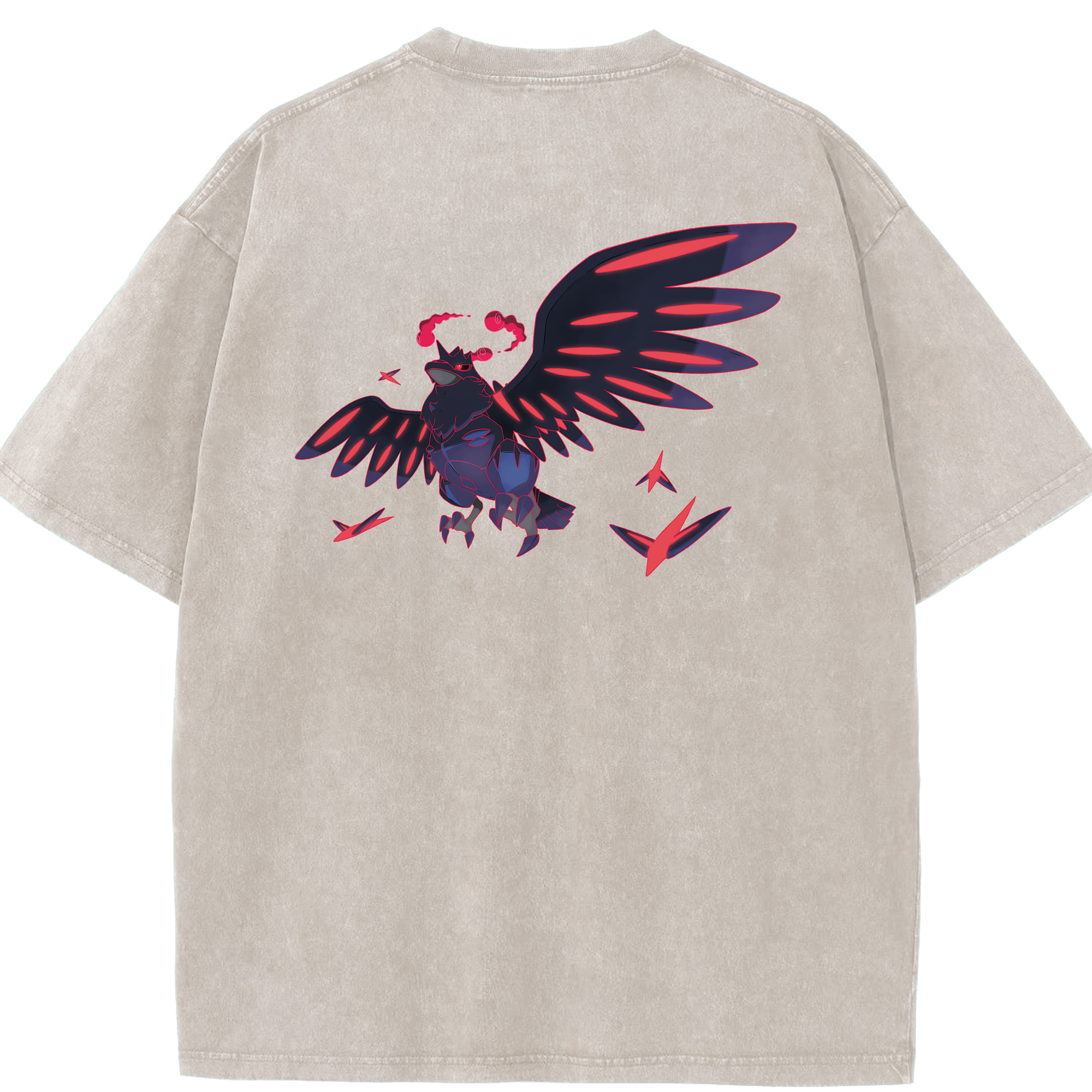 （画像用） ポケットモンスター Pokémon 綿100% ヴィンテージ風 半袖Tシャツ（背面プリント）