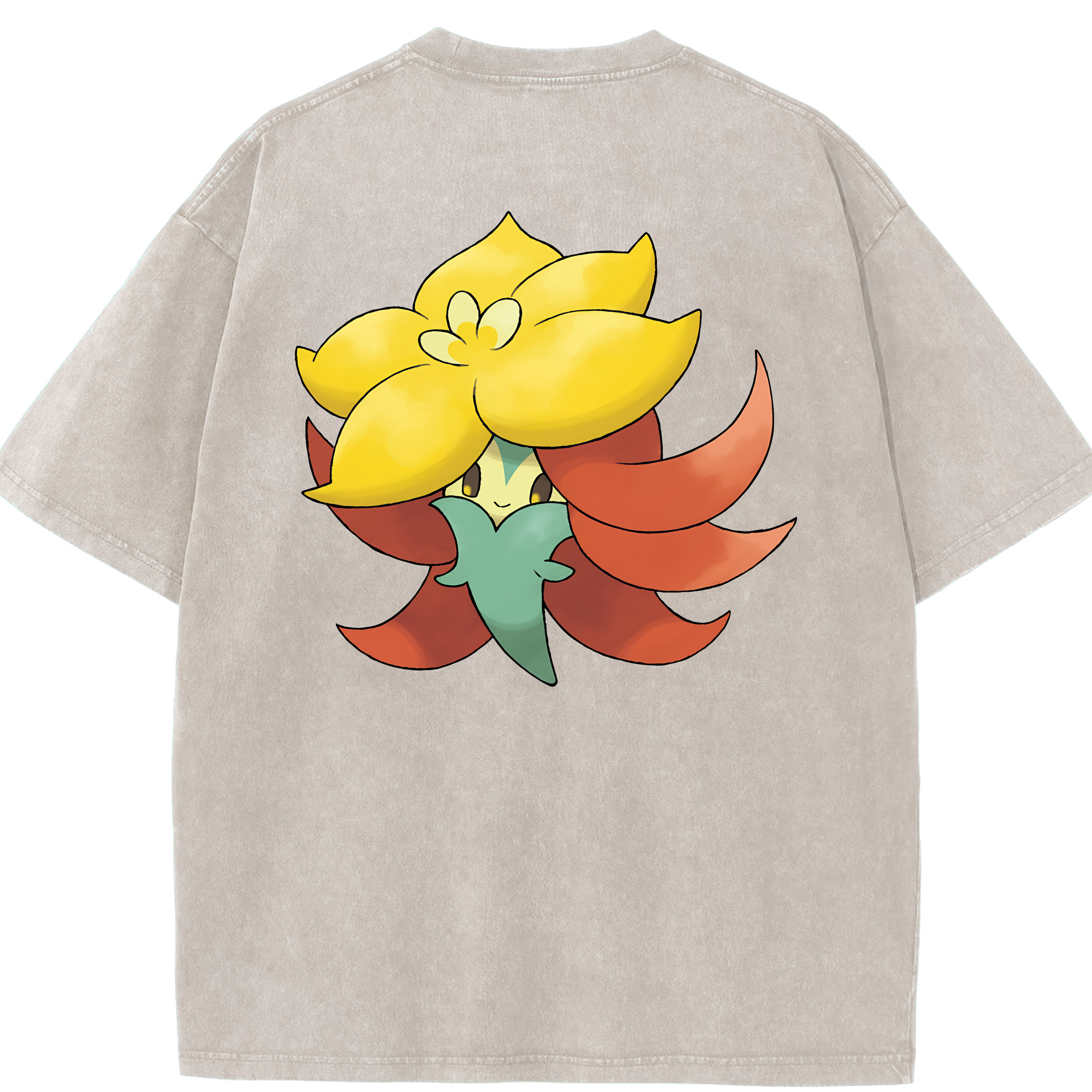 （画像用） ポケットモンスター Pokémon 綿100% ヴィンテージ風 半袖Tシャツ（背面プリント）