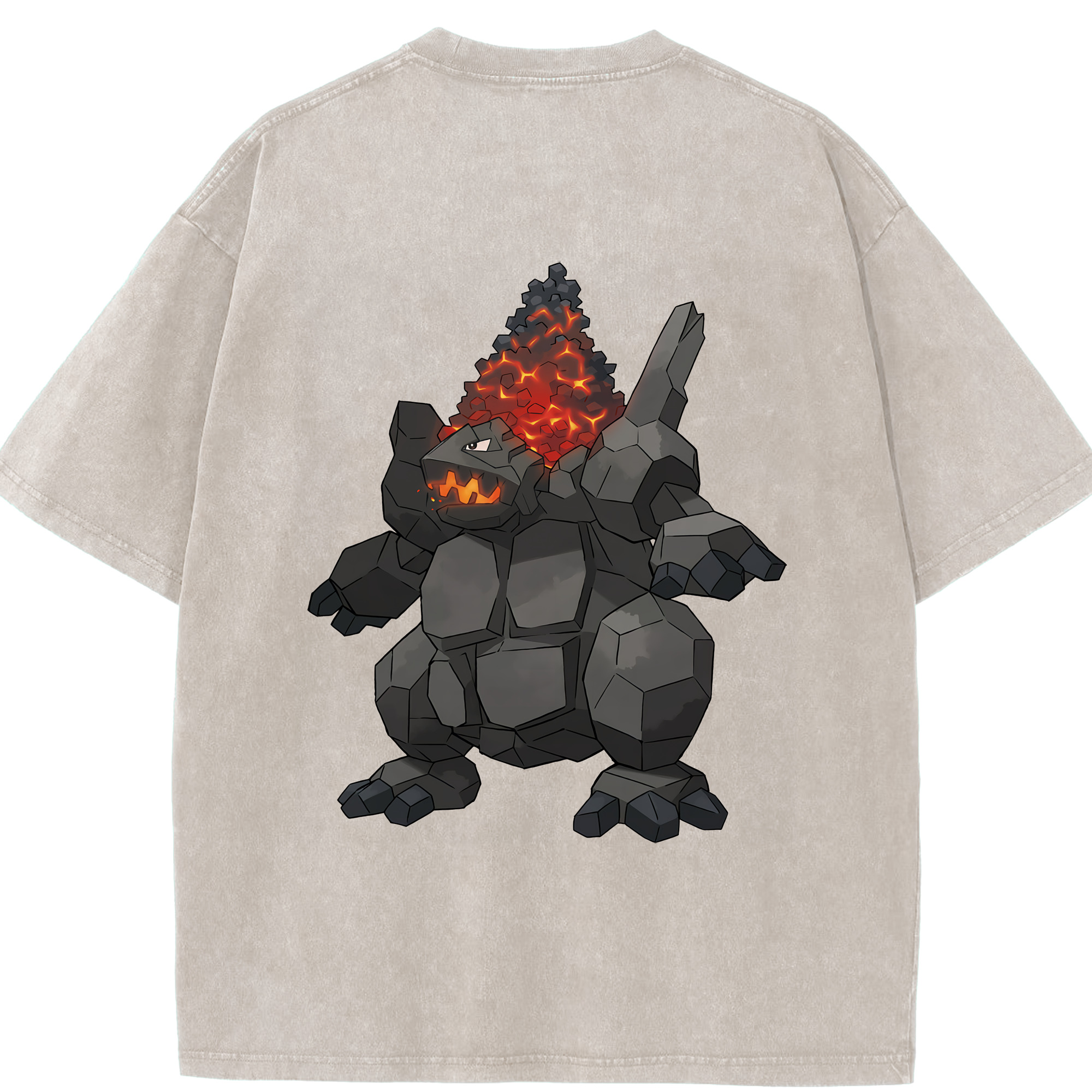 （画像用） ポケットモンスター Pokémon 綿100% ヴィンテージ風 半袖Tシャツ（背面プリント）