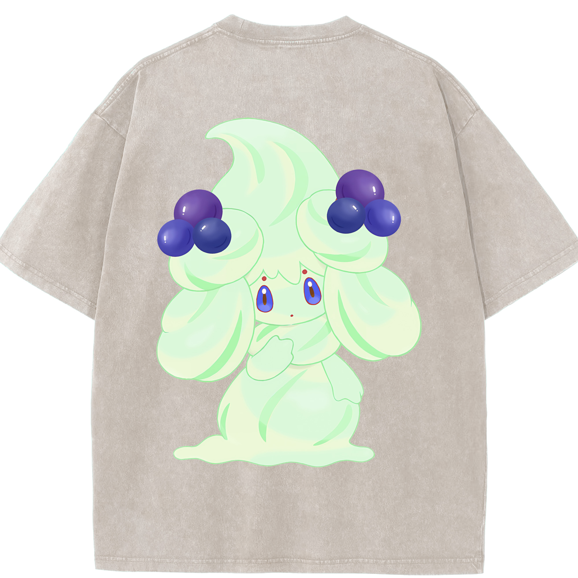 （画像用） ポケットモンスター Pokémon 綿100% ヴィンテージ風 半袖Tシャツ（背面プリント）