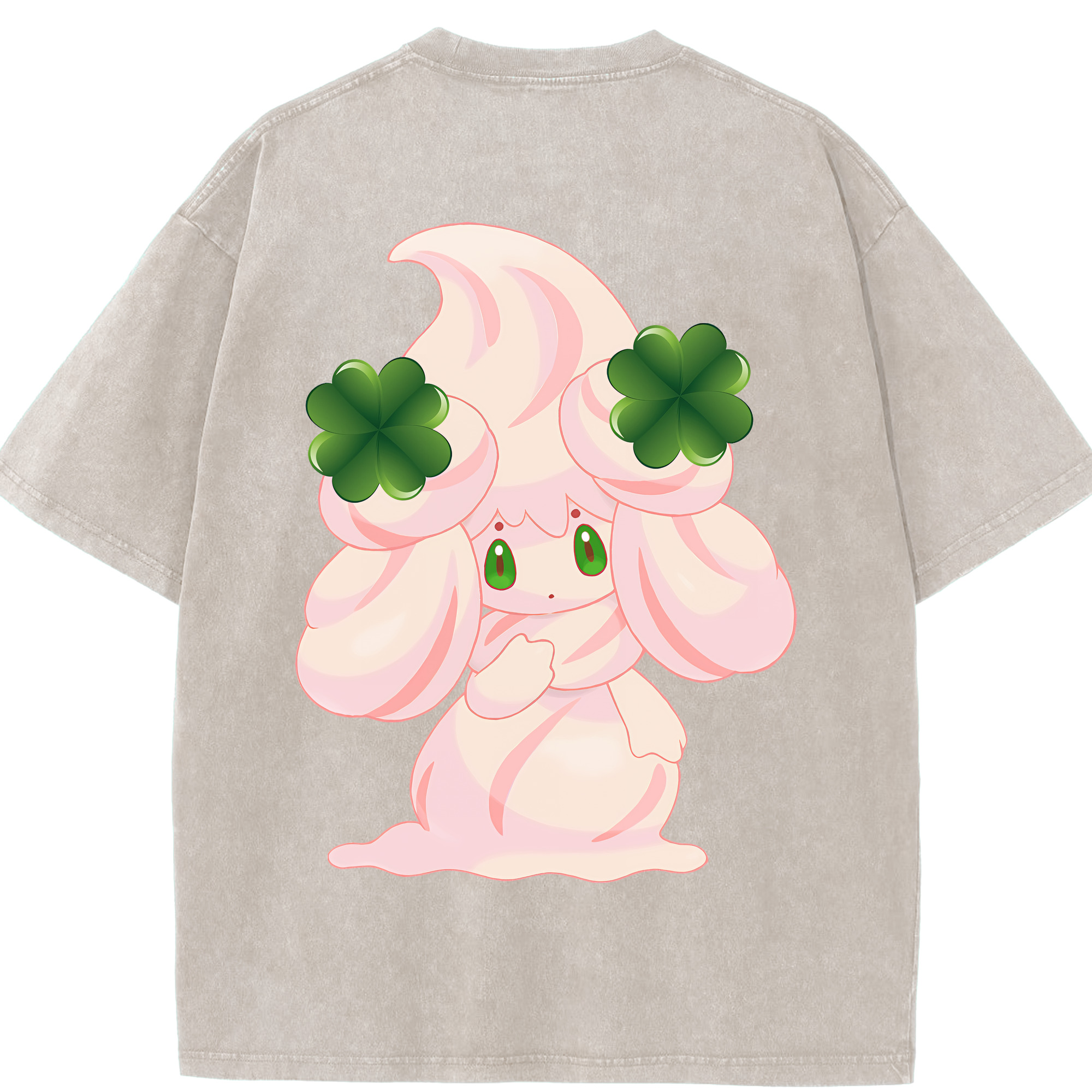 （画像用） ポケットモンスター Pokémon 綿100% ヴィンテージ風 半袖Tシャツ（背面プリント）