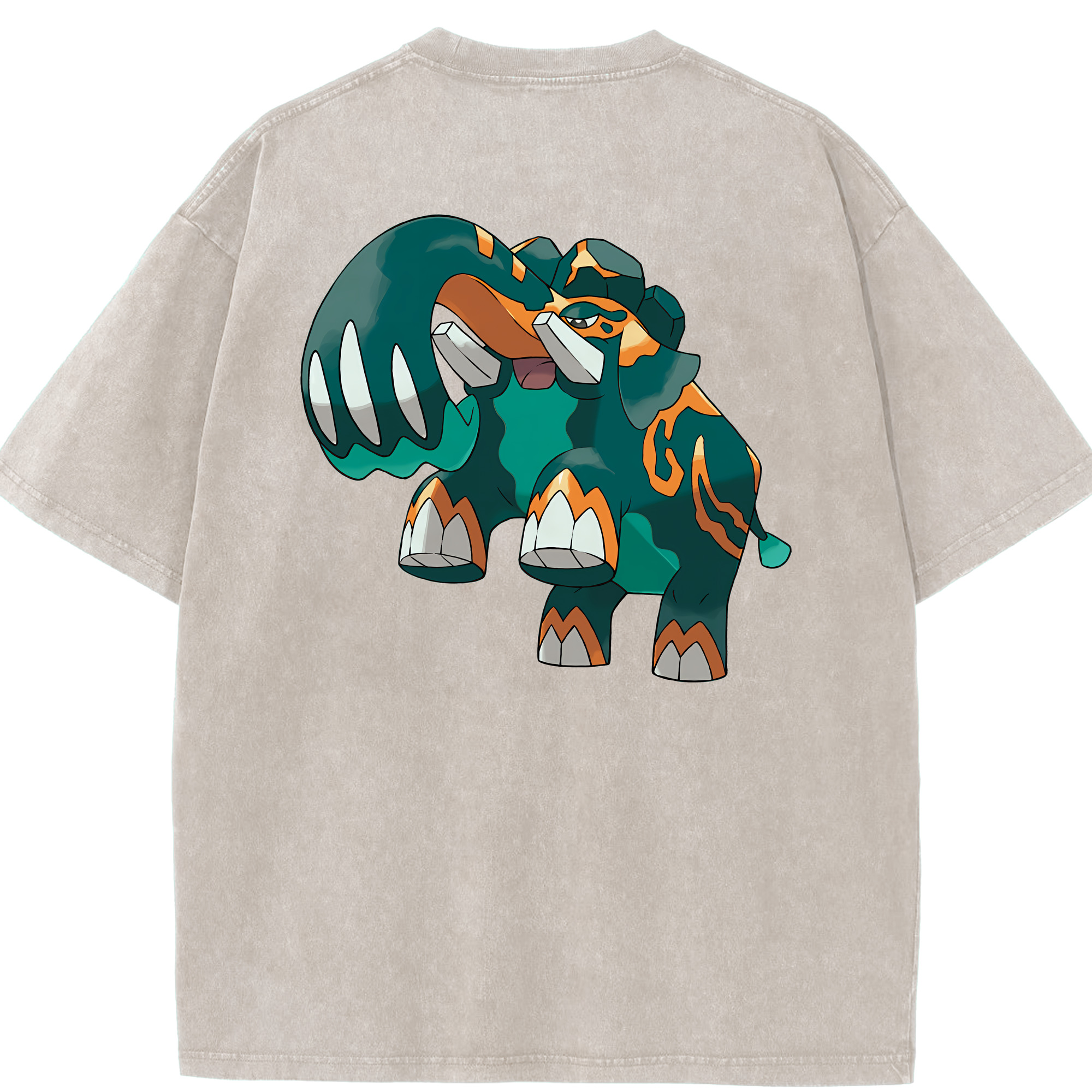 （画像用） ポケットモンスター Pokémon 綿100% ヴィンテージ風 半袖Tシャツ（背面プリント）