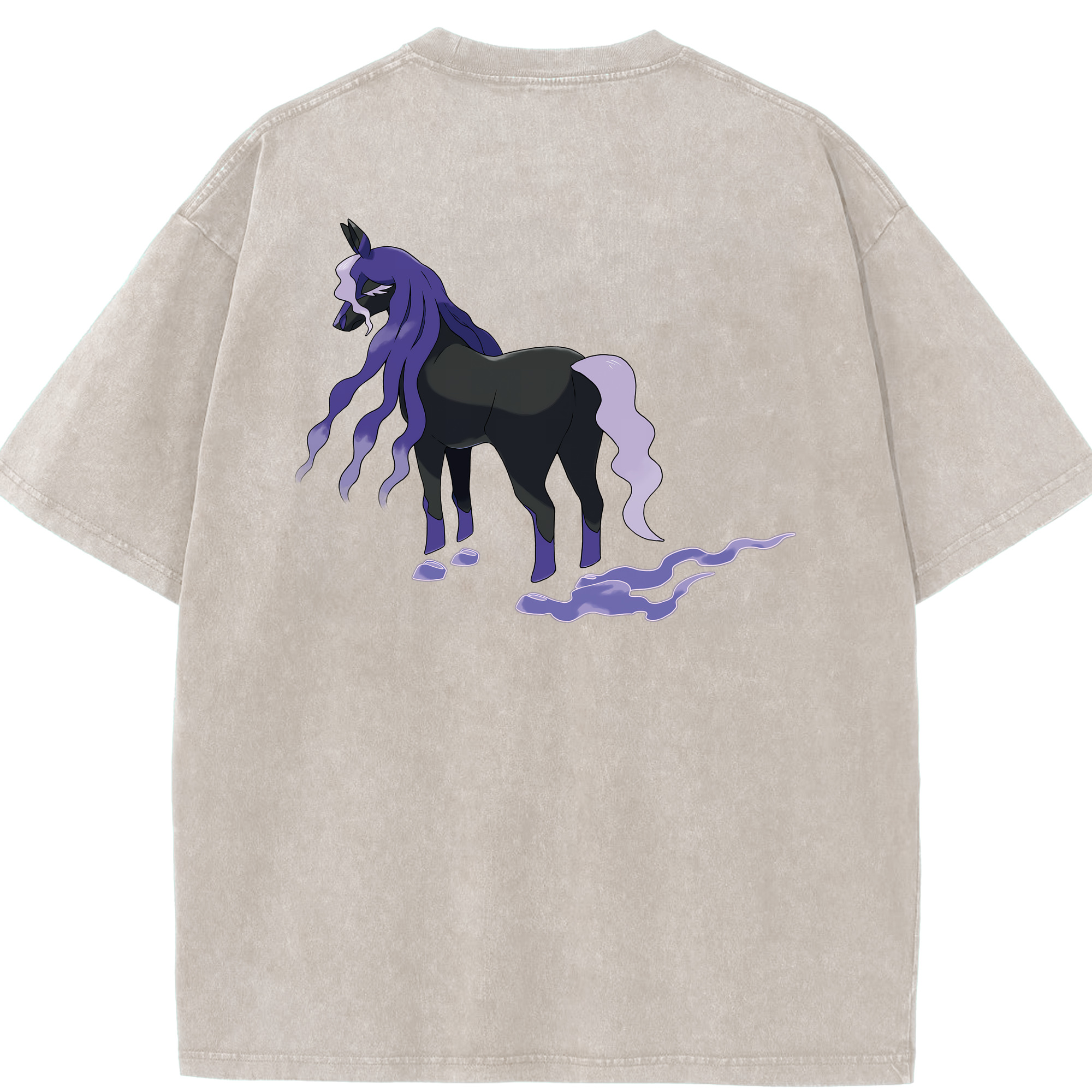 （画像用） ポケットモンスター Pokémon 綿100% ヴィンテージ風 半袖Tシャツ（背面プリント）