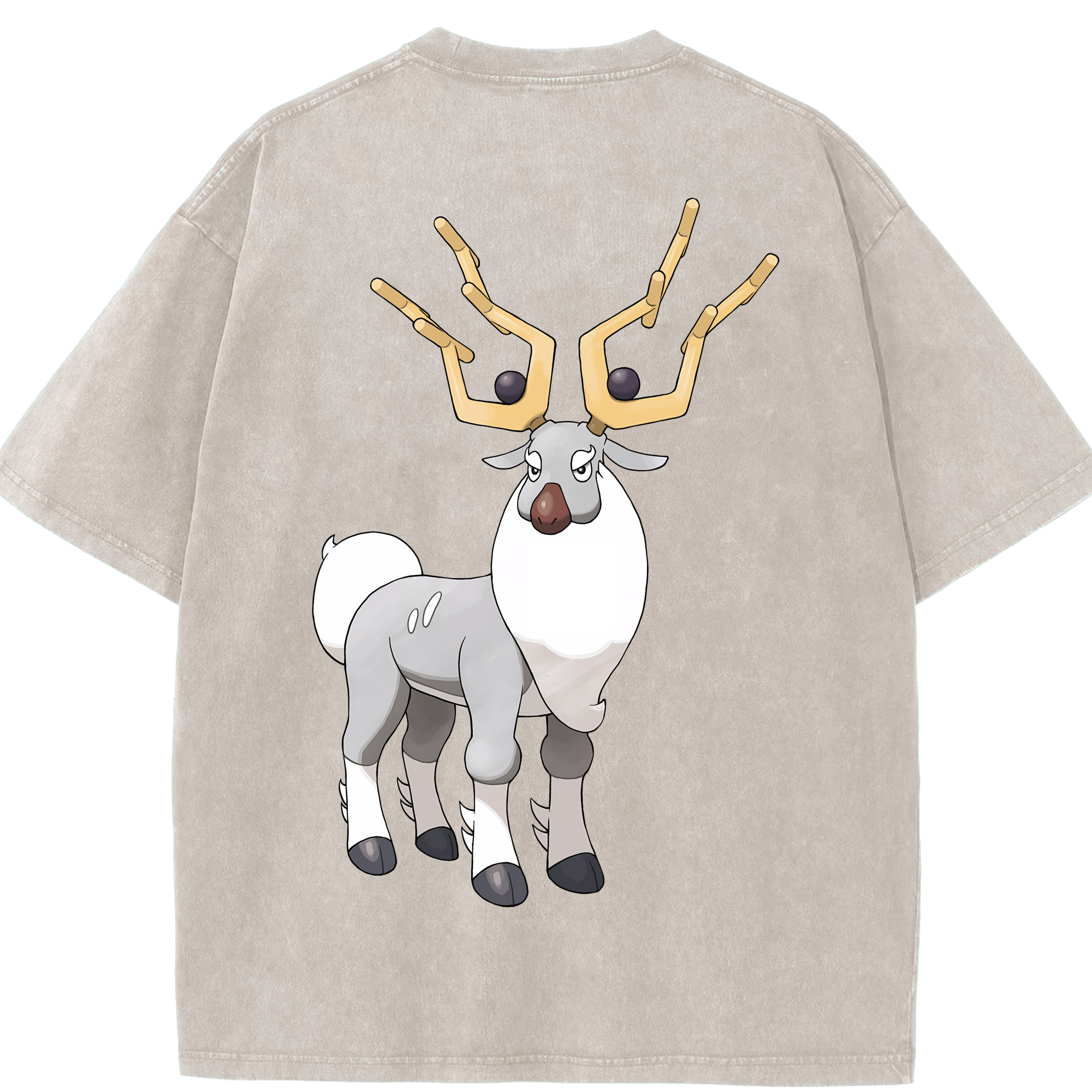（画像用） ポケットモンスター Pokémon 綿100% ヴィンテージ風 半袖Tシャツ（背面プリント）