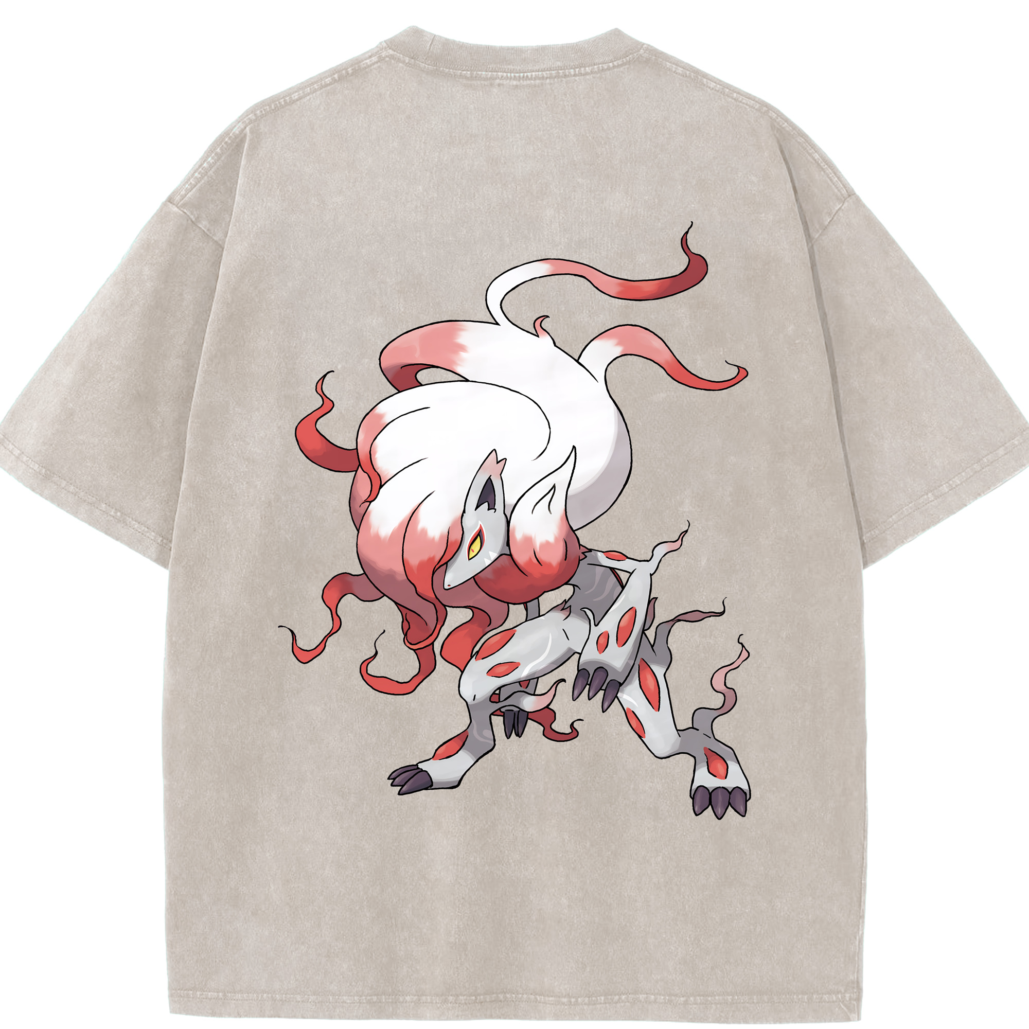 （画像用） ポケットモンスター Pokémon 綿100% ヴィンテージ風 半袖Tシャツ（背面プリント）