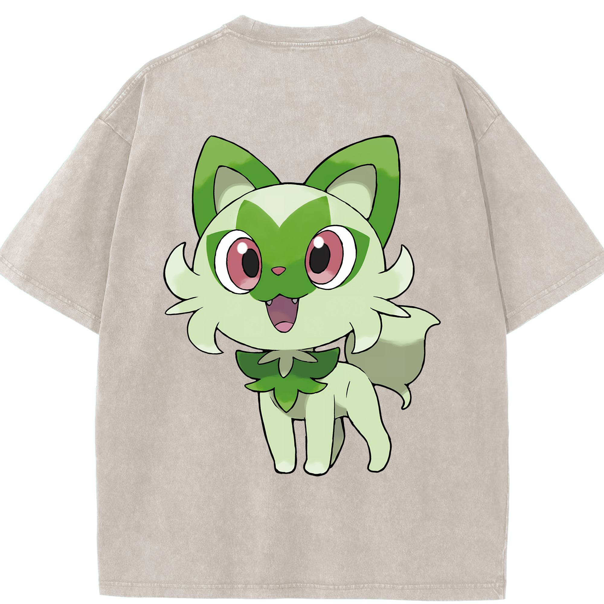 （画像用） ポケットモンスター Pokémon 綿100% ヴィンテージ風 半袖Tシャツ（背面プリント）